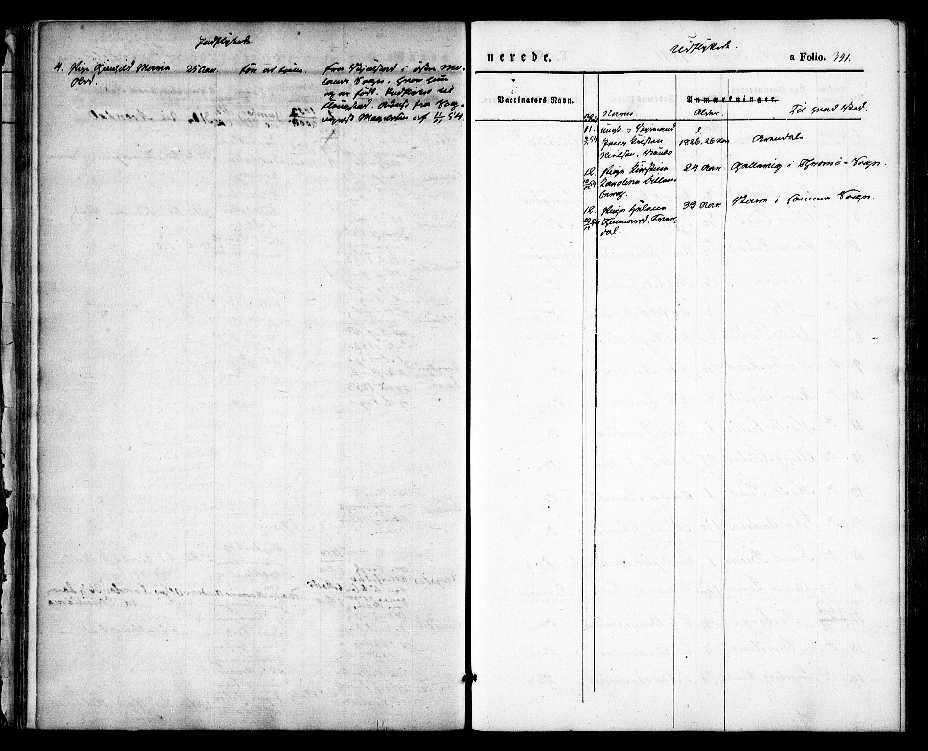 Dypvåg sokneprestkontor, AV/SAK-1111-0007/F/Fa/Faa/L0005: Parish register (official) no. A 5, 1841-1854, p. 341