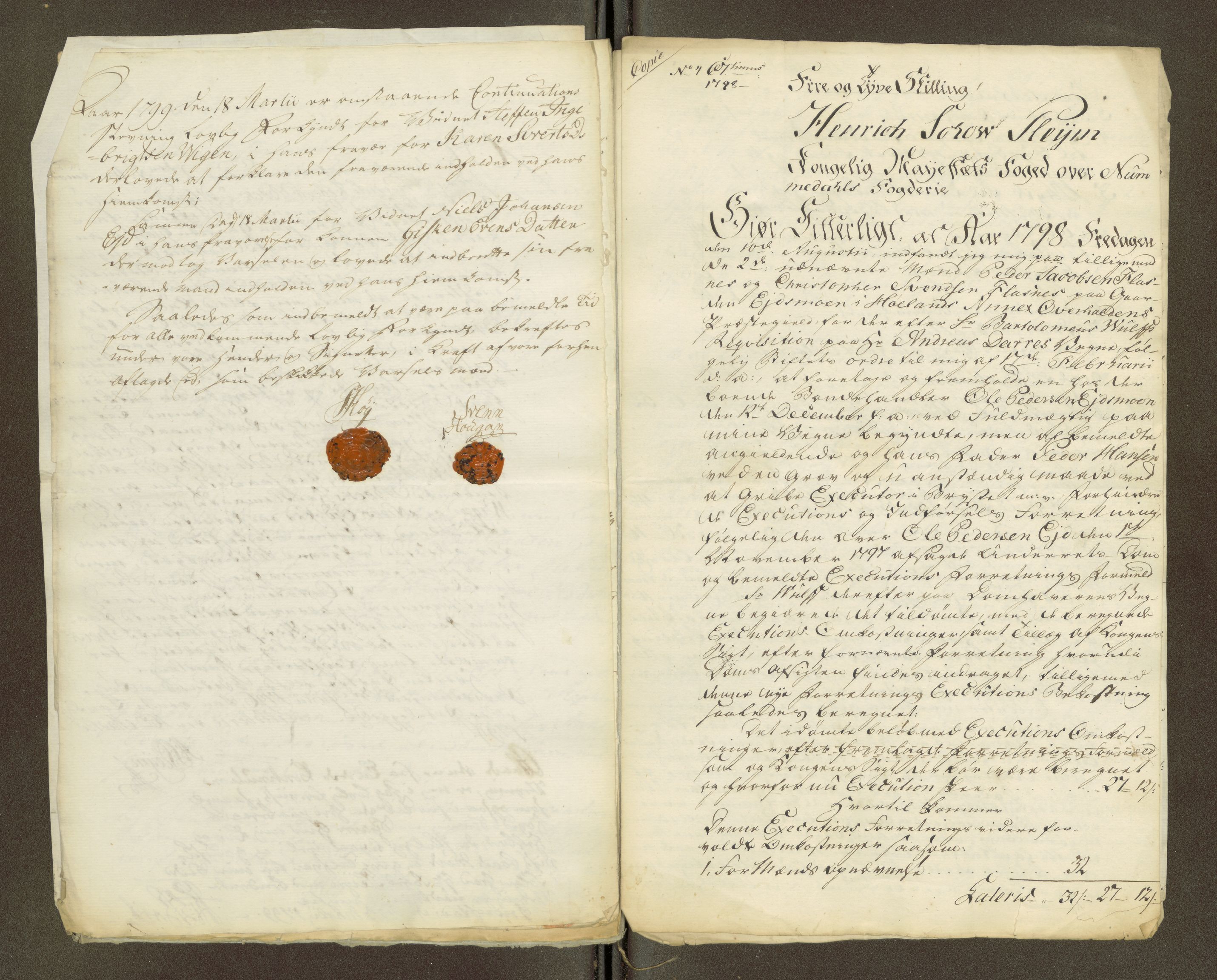 Namdal sorenskriveri, SAT/A-4133/1/1/1O/1Oa/L0007: Sivile og offentlige saker, 1798, p. 442