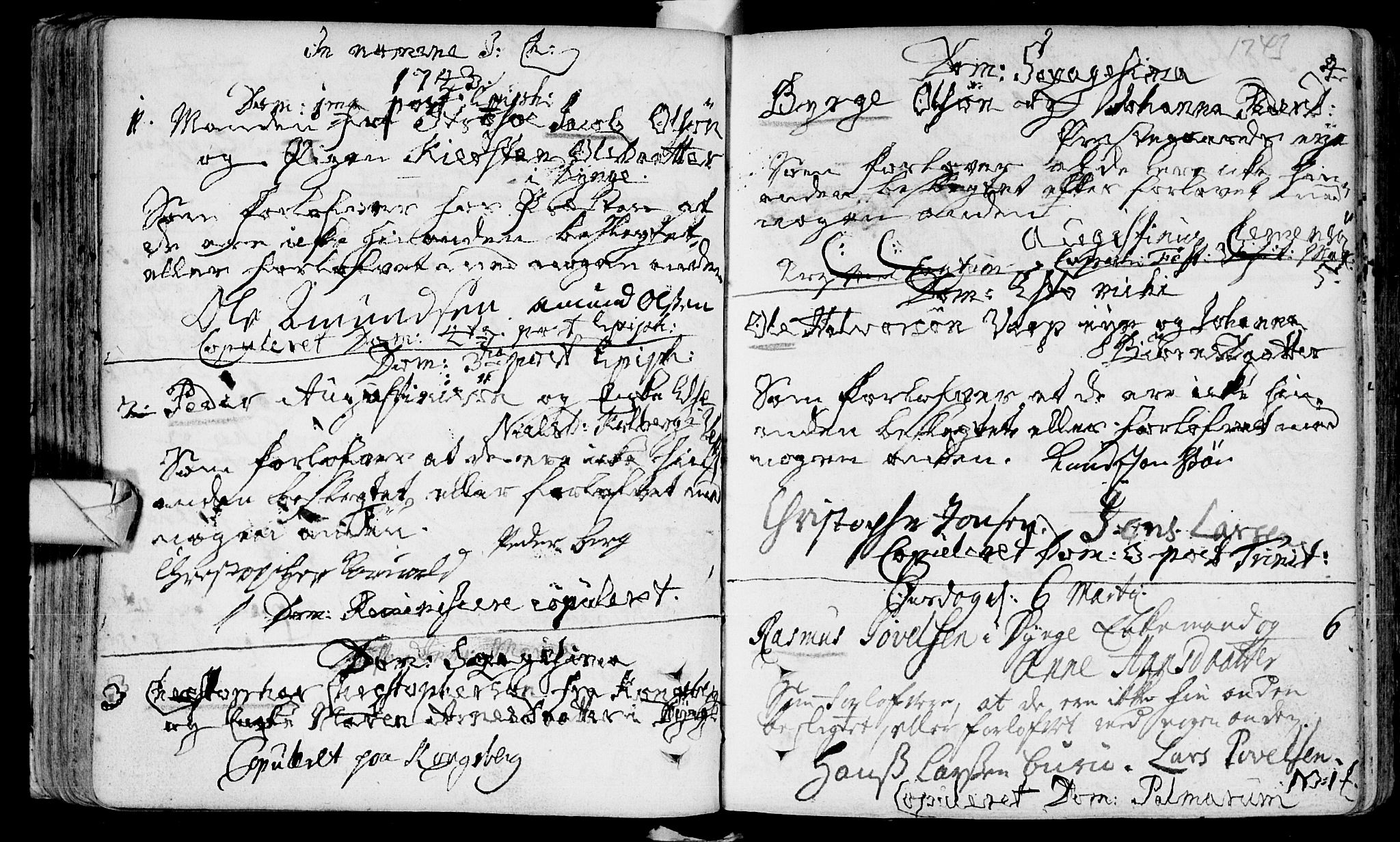 Eiker kirkebøker, AV/SAKO-A-4/F/Fa/L0005: Parish register (official) no. I 5 /1, 1705-1759