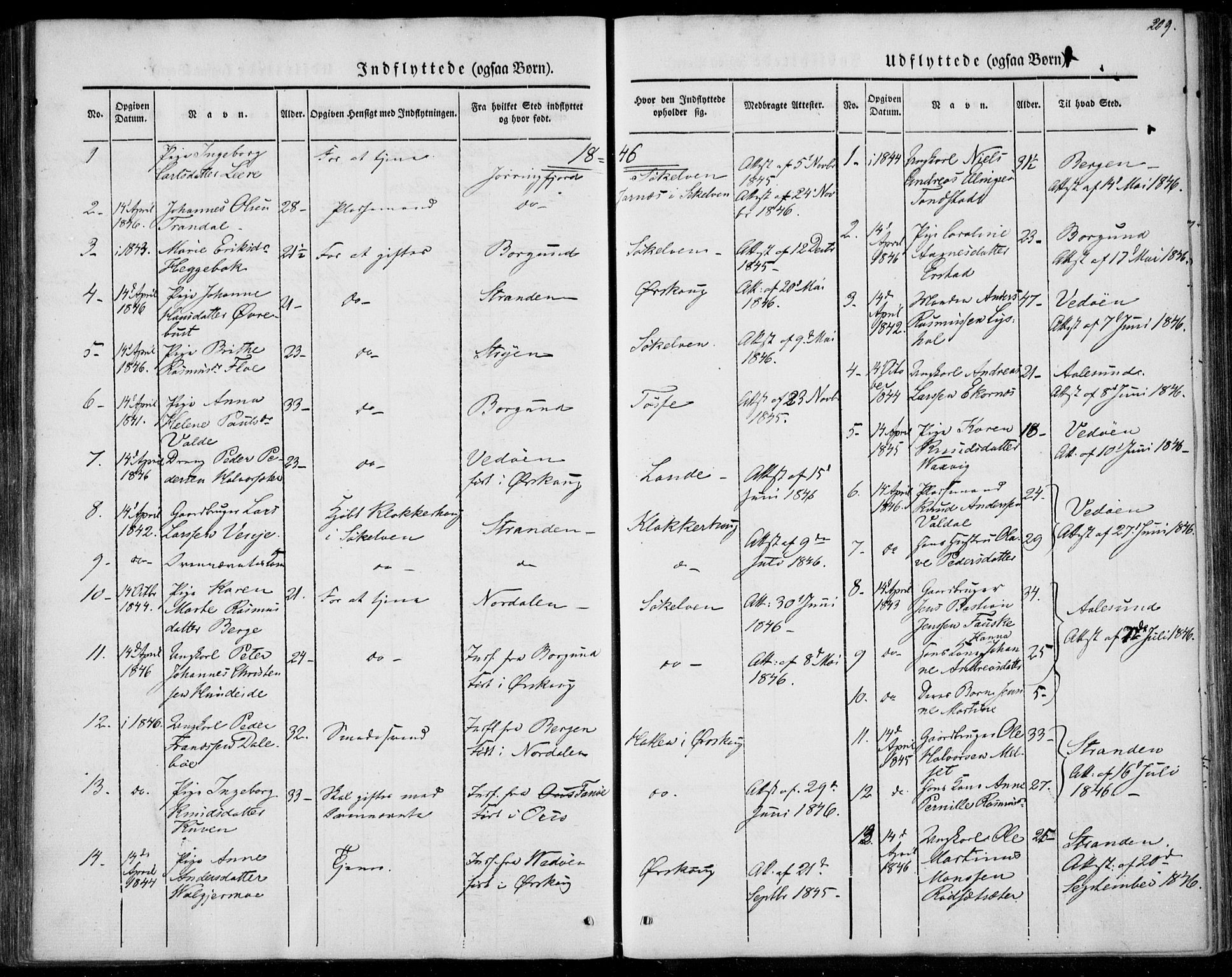 Ministerialprotokoller, klokkerbøker og fødselsregistre - Møre og Romsdal, AV/SAT-A-1454/522/L0312: Parish register (official) no. 522A07, 1843-1851, p. 209