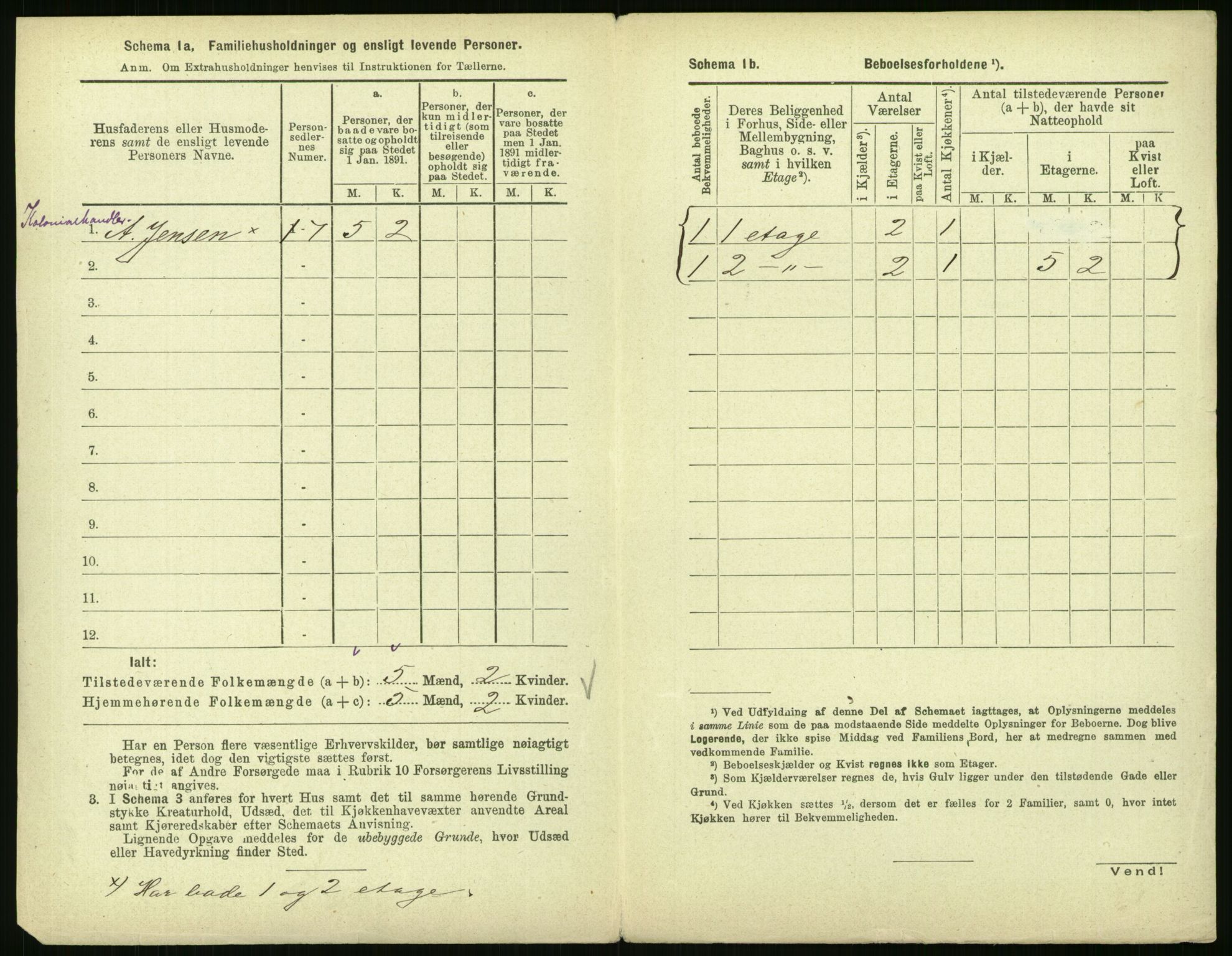 RA, 1891 census for 0301 Kristiania, 1891, p. 29174