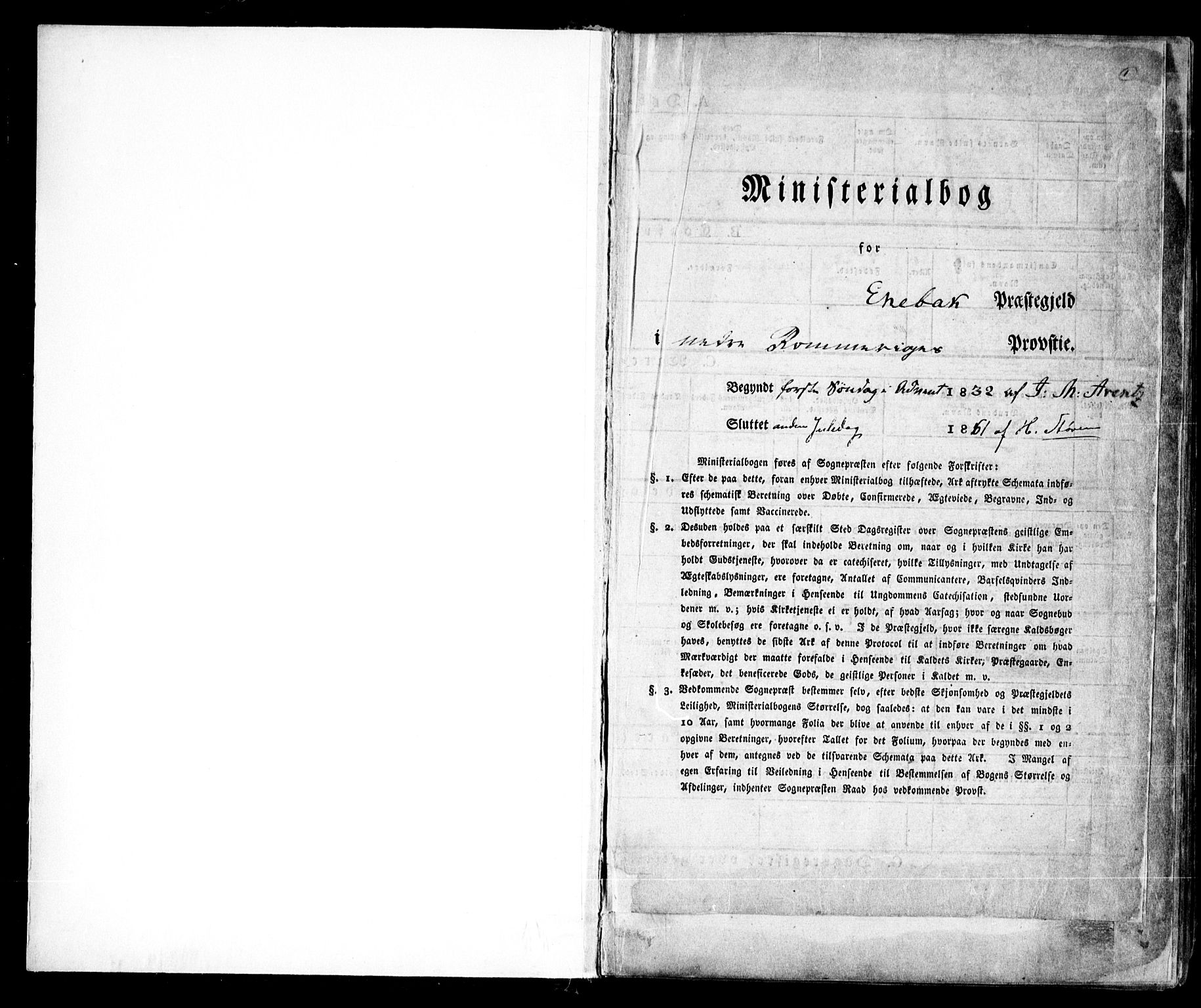 Enebakk prestekontor Kirkebøker, SAO/A-10171c/F/Fa/L0009: Parish register (official) no. I 9, 1832-1861