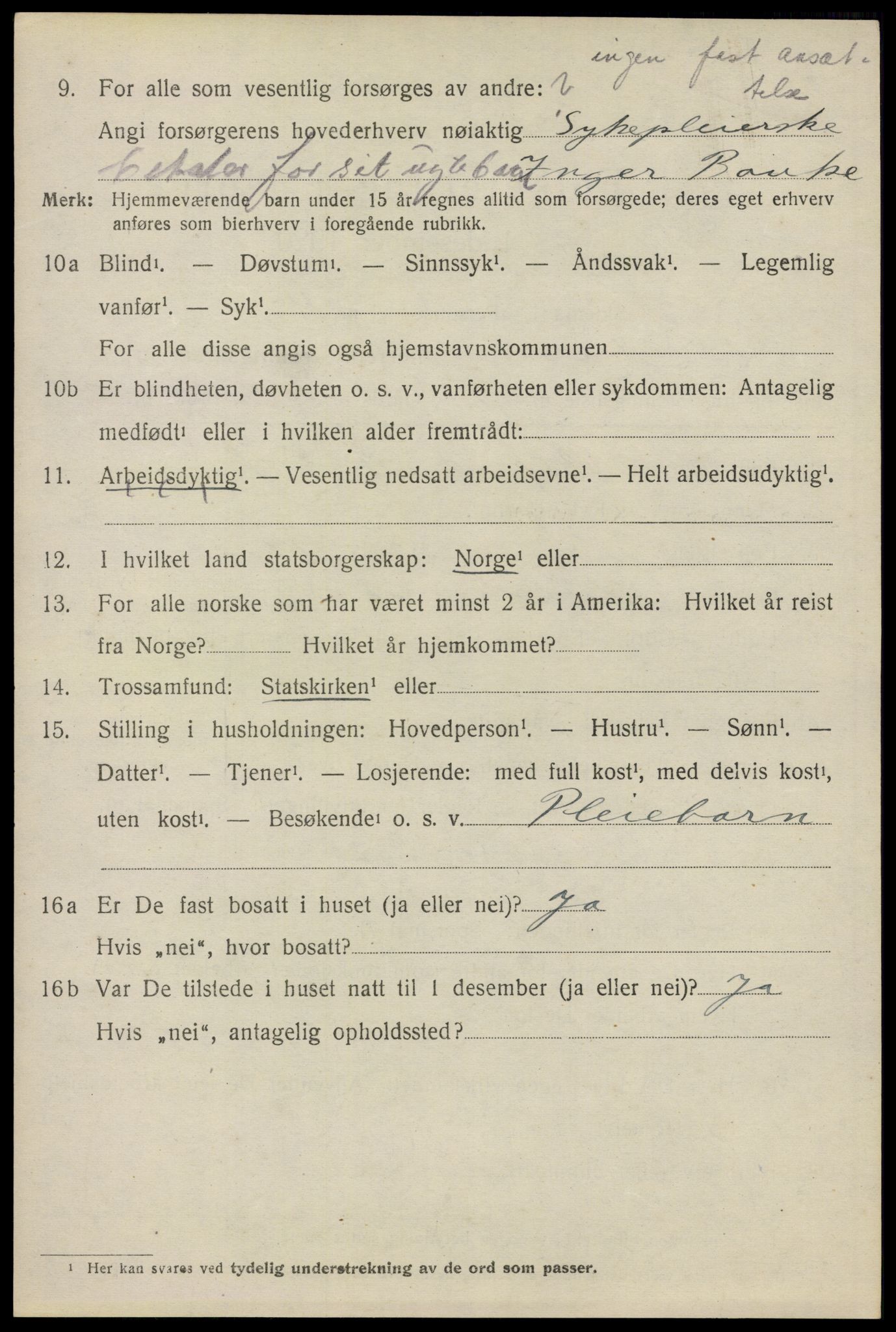 SAO, 1920 census for Ås, 1920, p. 6905