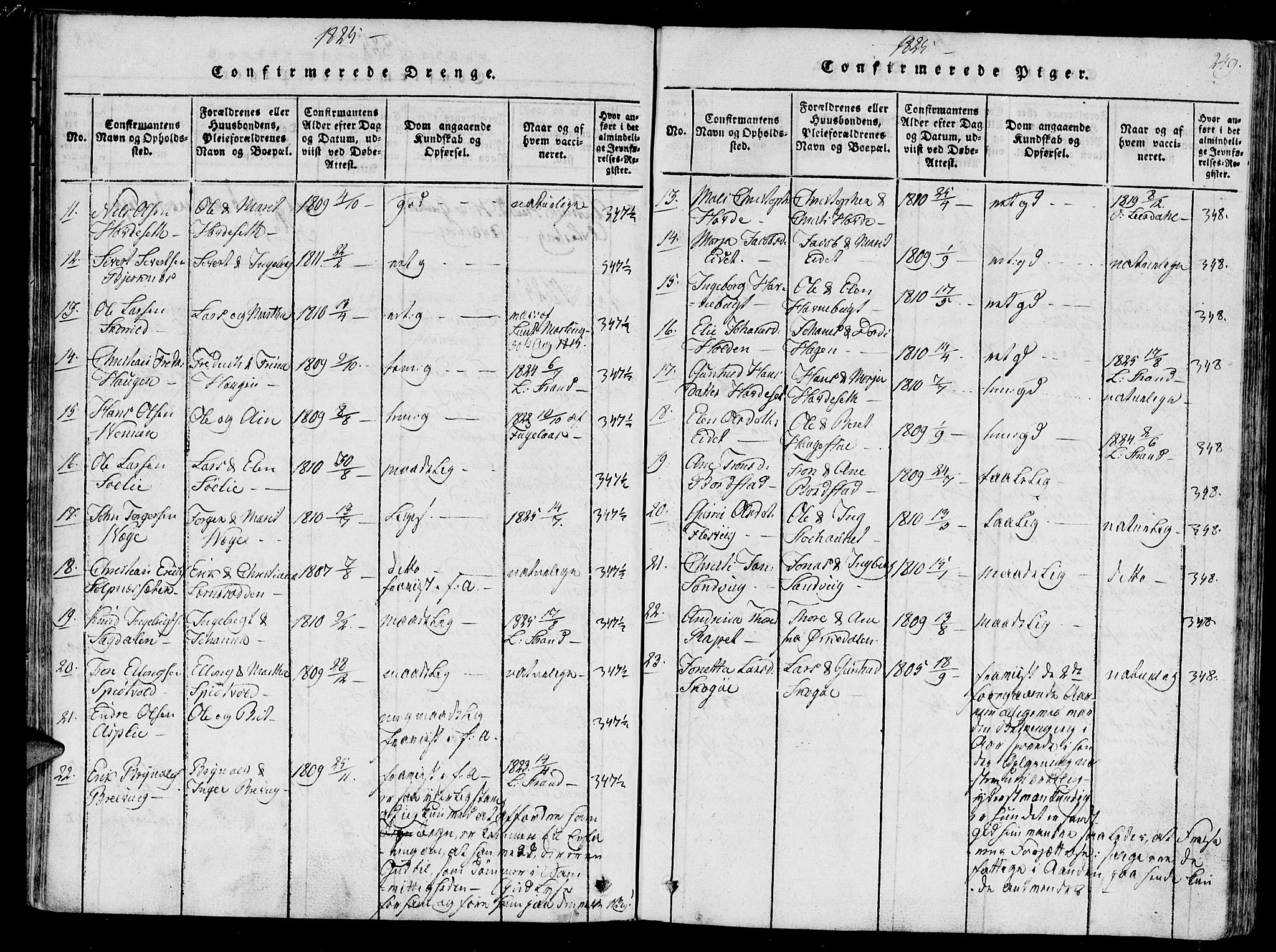 Ministerialprotokoller, klokkerbøker og fødselsregistre - Sør-Trøndelag, AV/SAT-A-1456/630/L0491: Parish register (official) no. 630A04, 1818-1830, p. 249