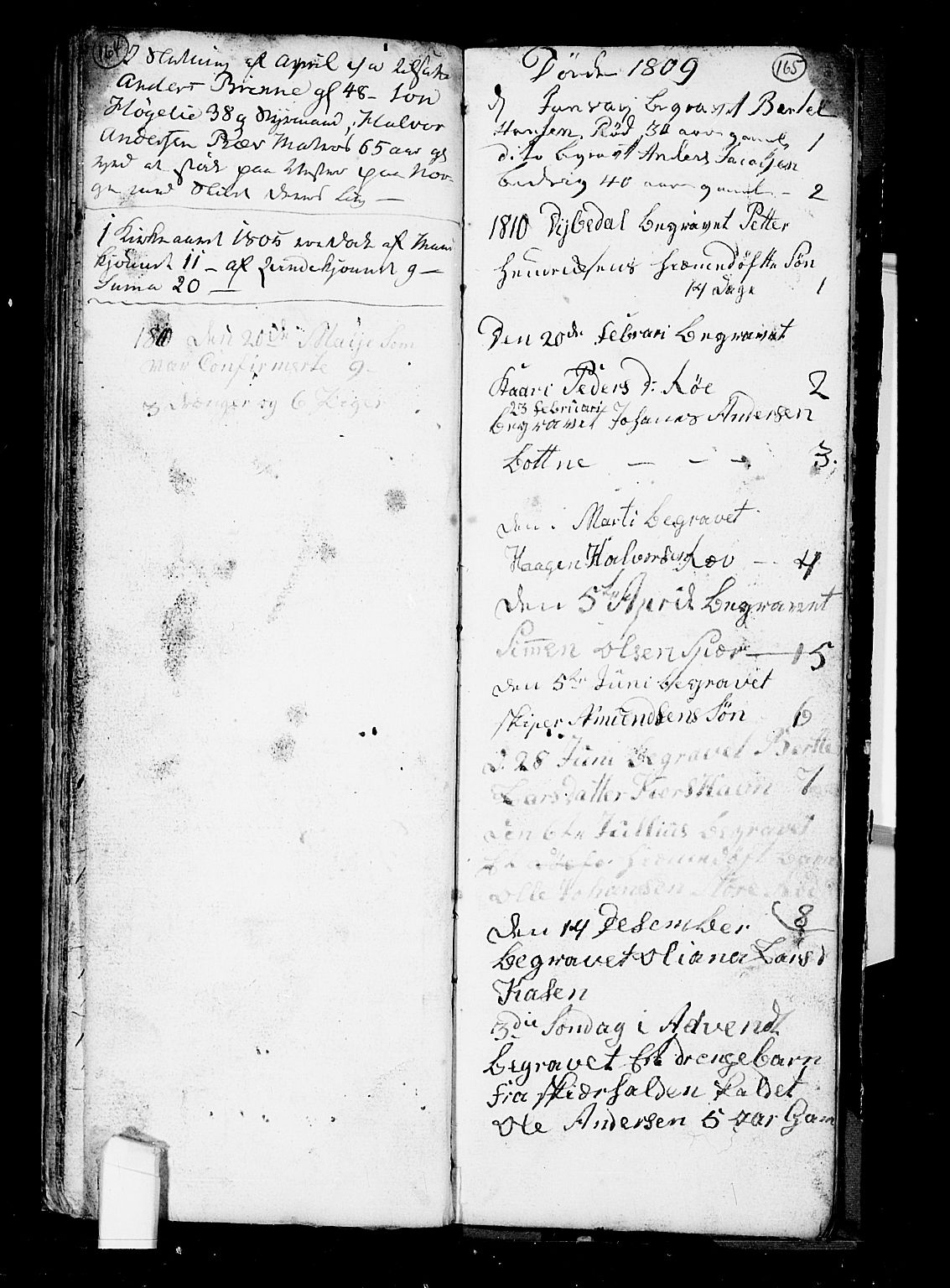 Hvaler prestekontor Kirkebøker, AV/SAO-A-2001/F/Fa/L0002: Parish register (official) no. I 2, 1749-1816, p. 164-165