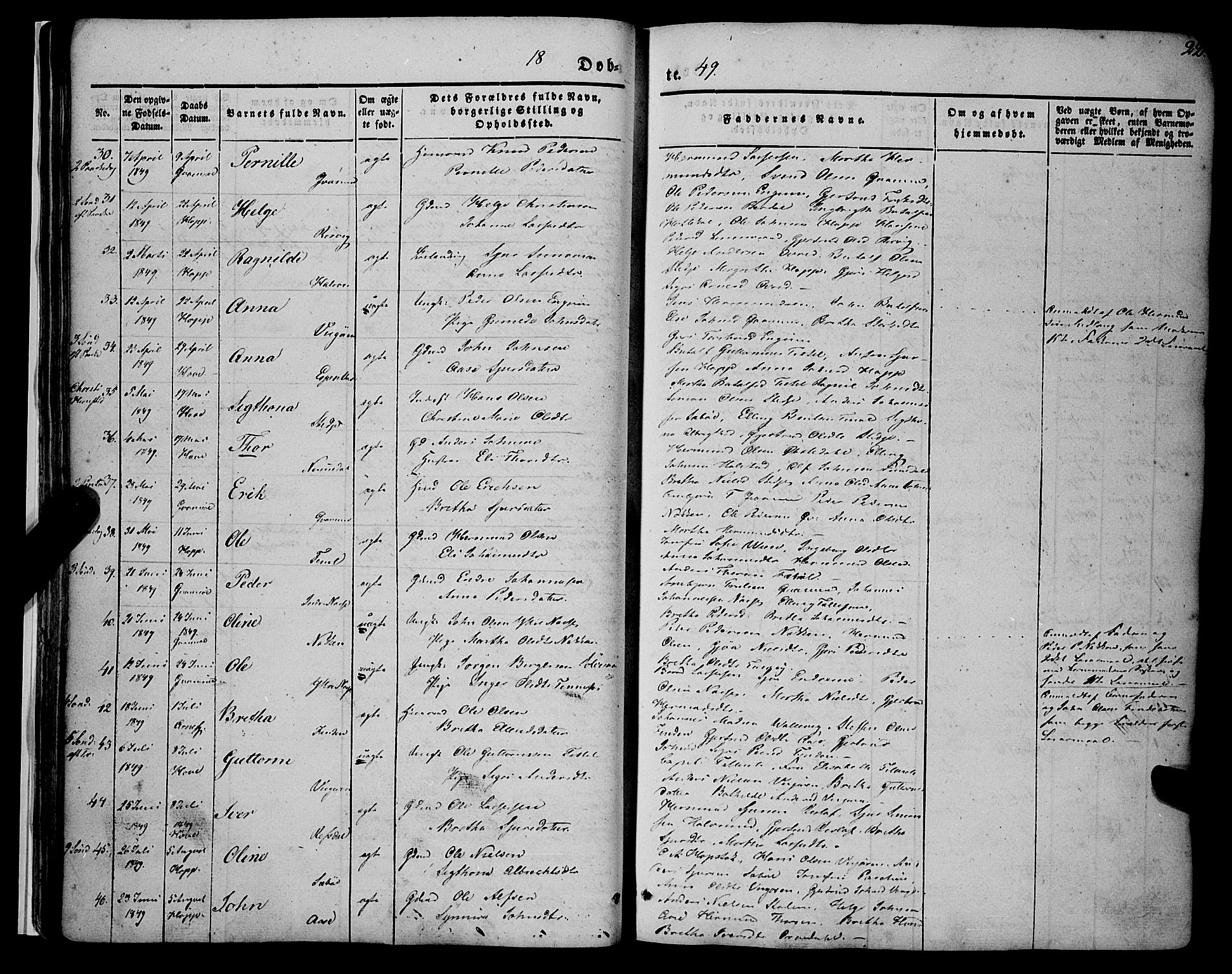 Vik sokneprestembete, AV/SAB-A-81501/H/Haa/Haaa/L0008: Parish register (official) no. A 8, 1846-1865, p. 22
