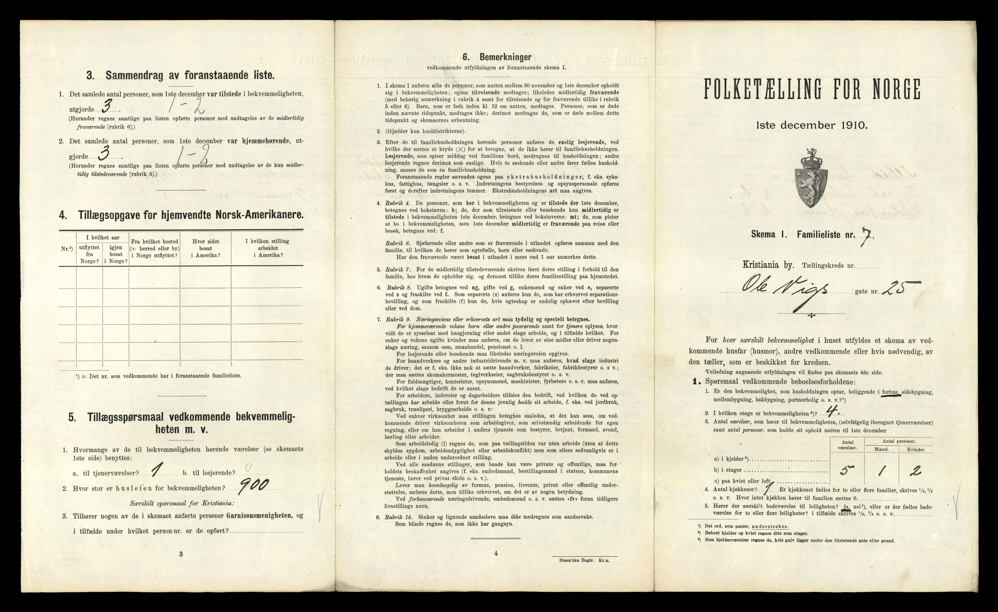 RA, 1910 census for Kristiania, 1910, p. 73389