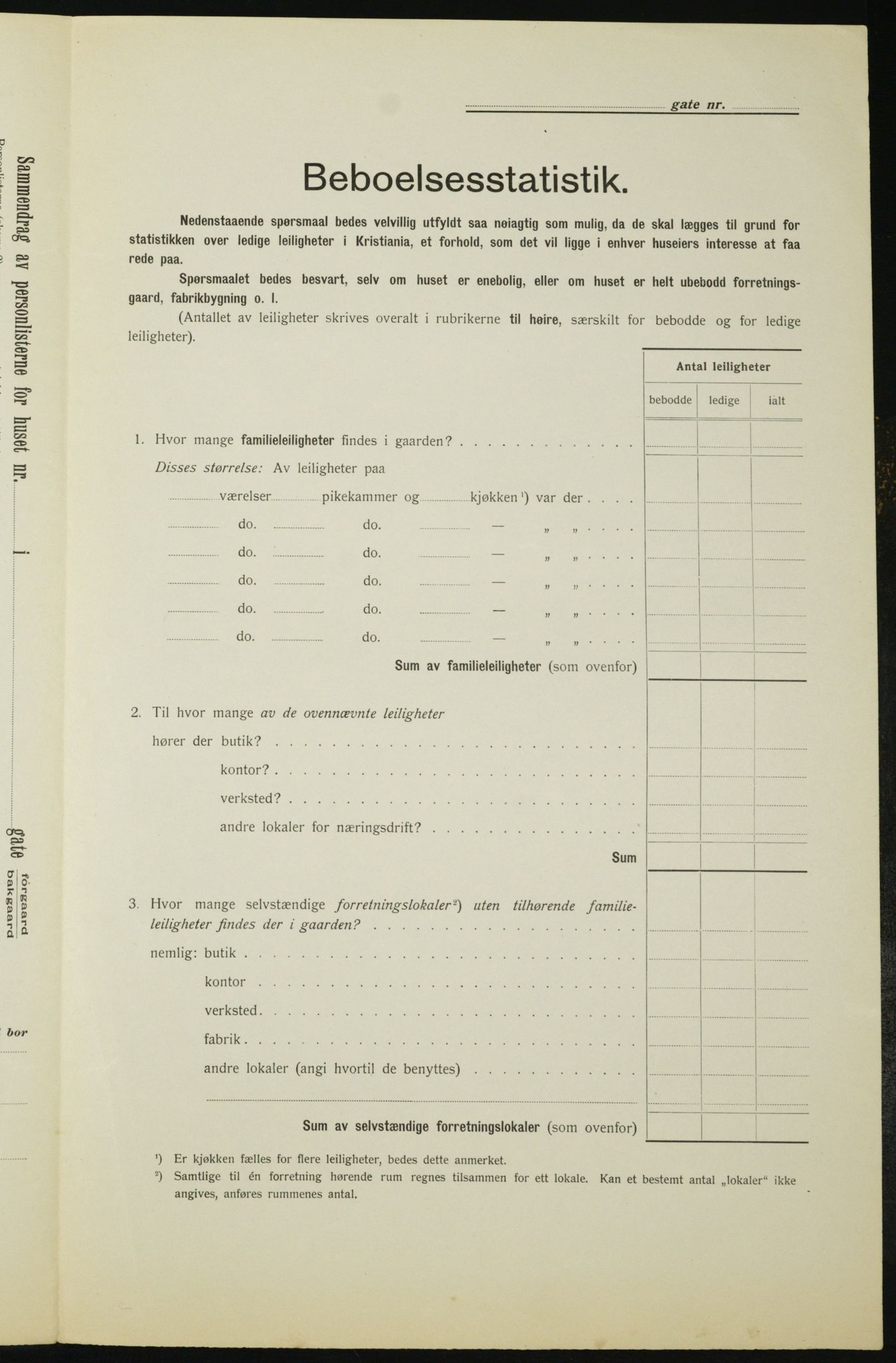 OBA, Municipal Census 1912 for Kristiania, 1912, p. 115609