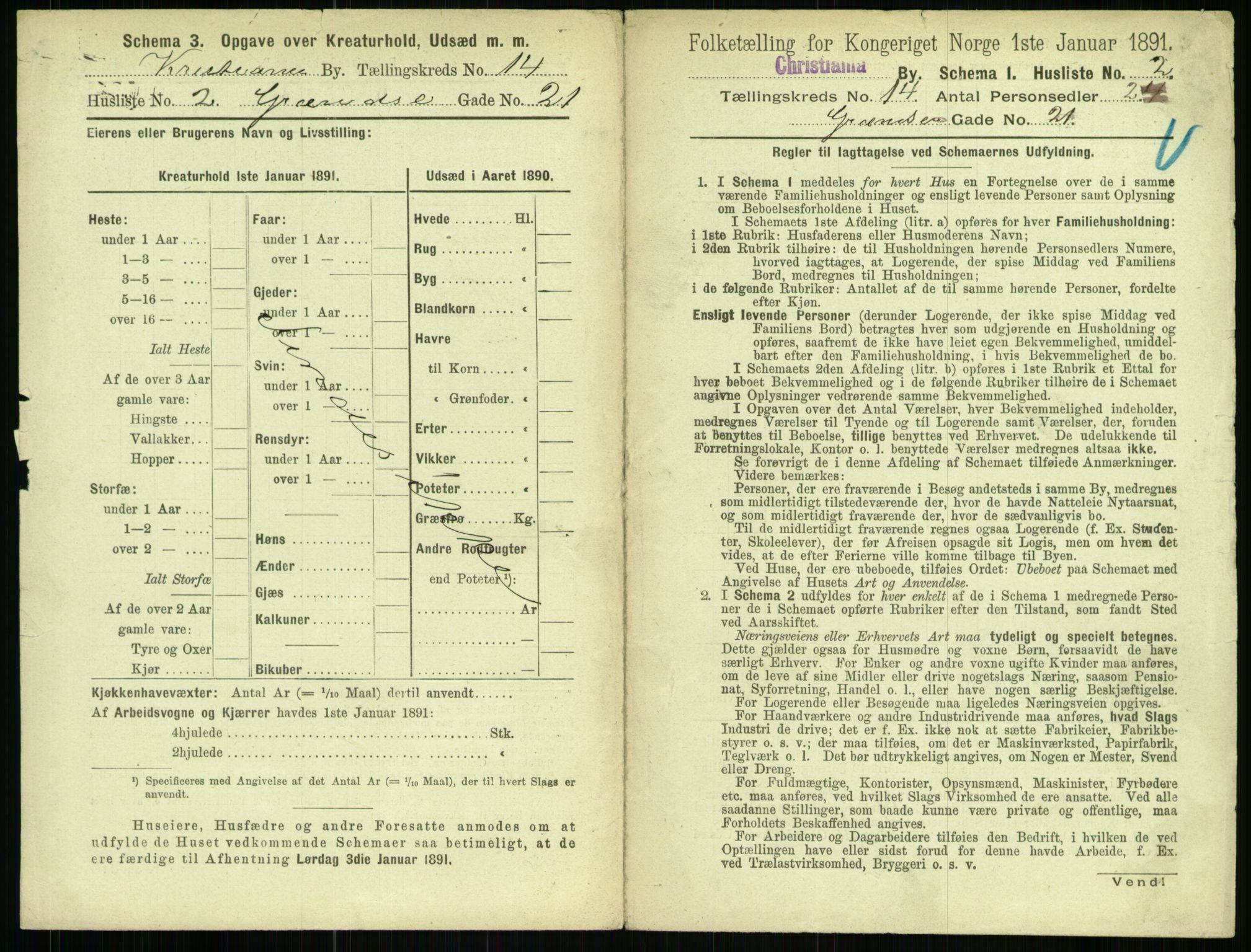 RA, 1891 census for 0301 Kristiania, 1891, p. 6679