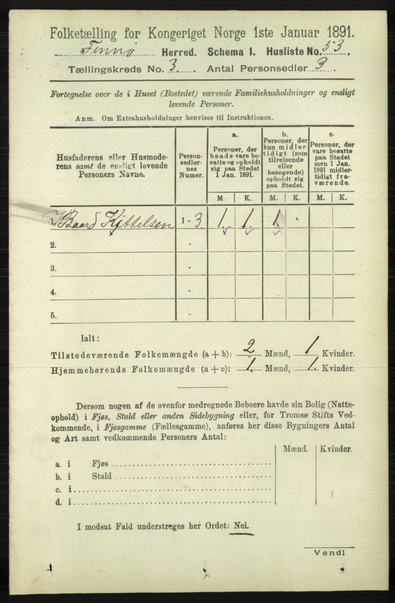RA, 1891 census for 1141 Finnøy, 1891, p. 466