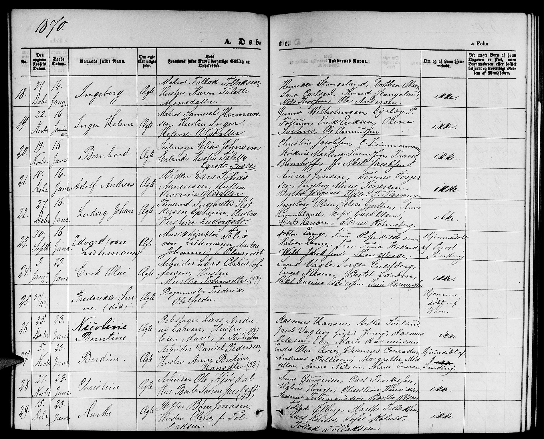 St. Petri sokneprestkontor, AV/SAST-A-101813/001/30/30BB/L0001: Parish register (copy) no. B 1, 1865-1878