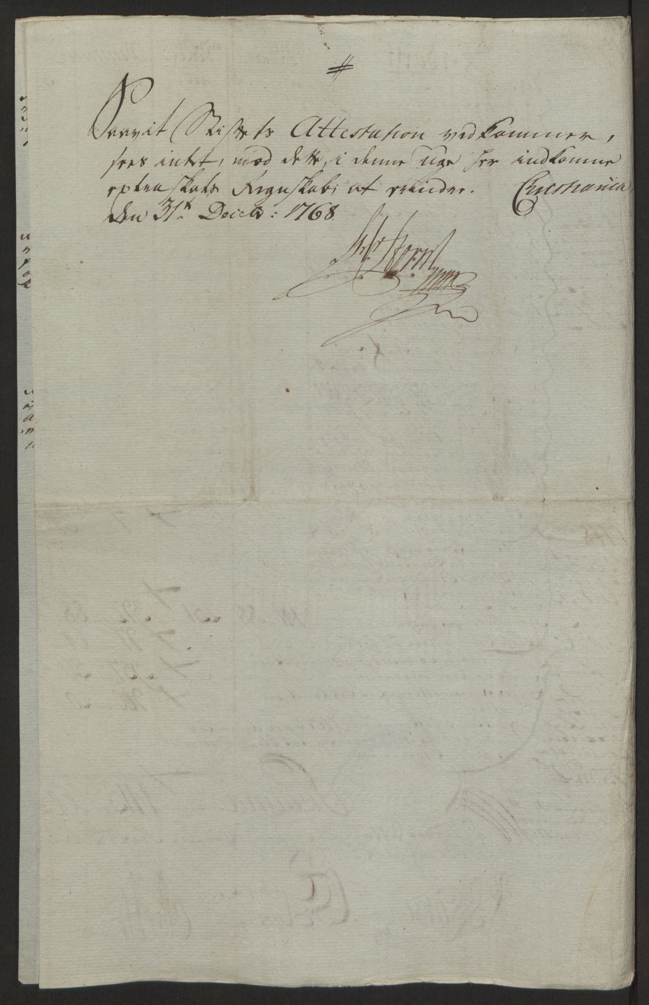 Rentekammeret inntil 1814, Reviderte regnskaper, Byregnskaper, AV/RA-EA-4066/R/Ra/L0006/0001: [A4] Kontribusjonsregnskap / Ekstraskatt, 1762-1772, p. 130