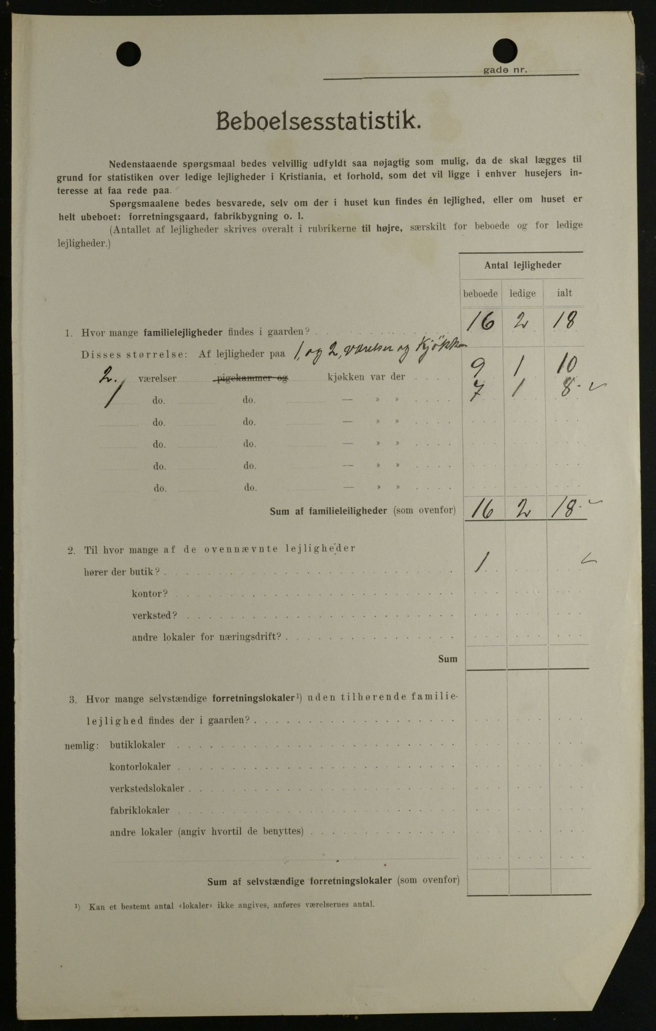 OBA, Municipal Census 1908 for Kristiania, 1908, p. 16516