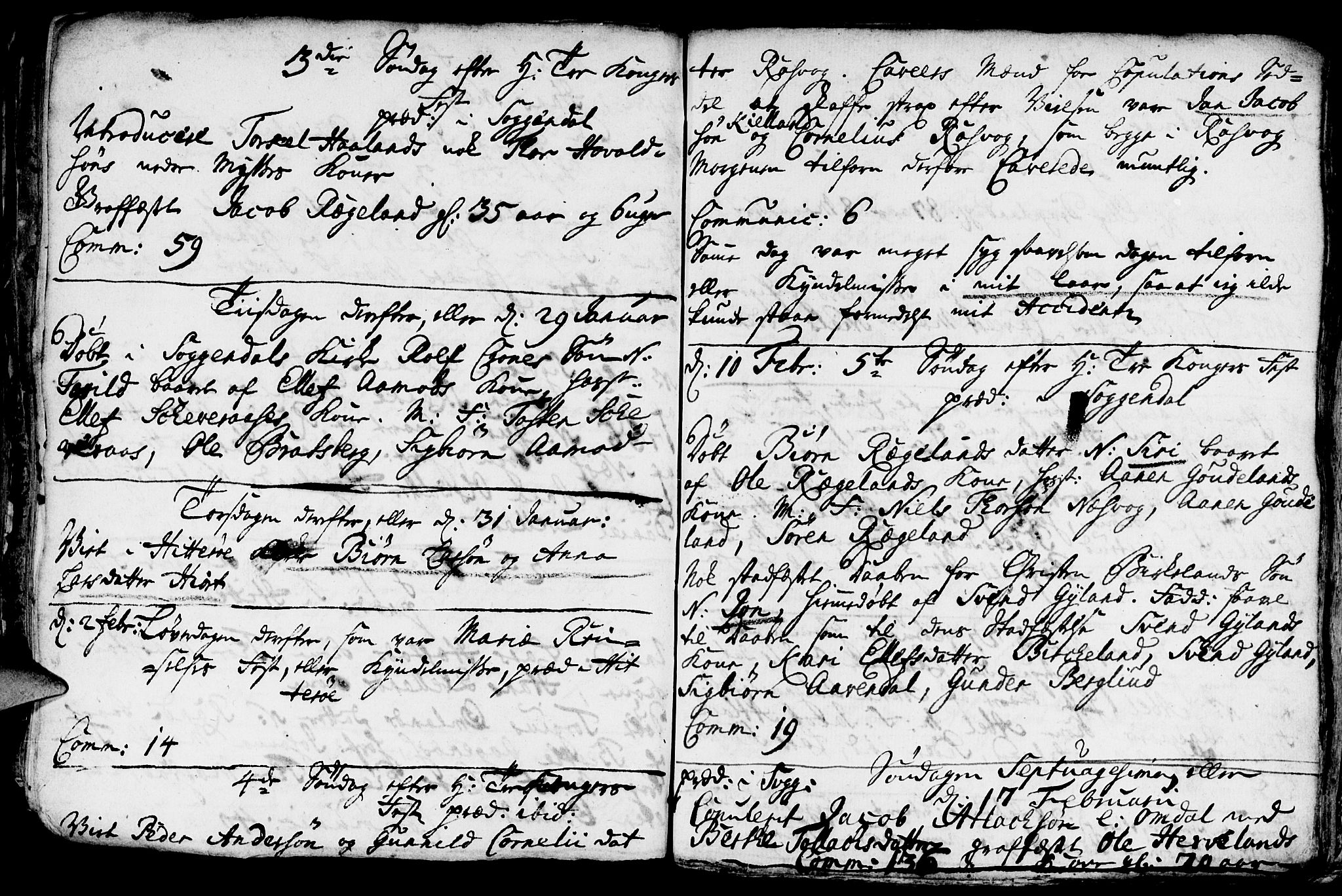 Sokndal sokneprestkontor, AV/SAST-A-101808: Parish register (official) no. A 1, 1729-1740