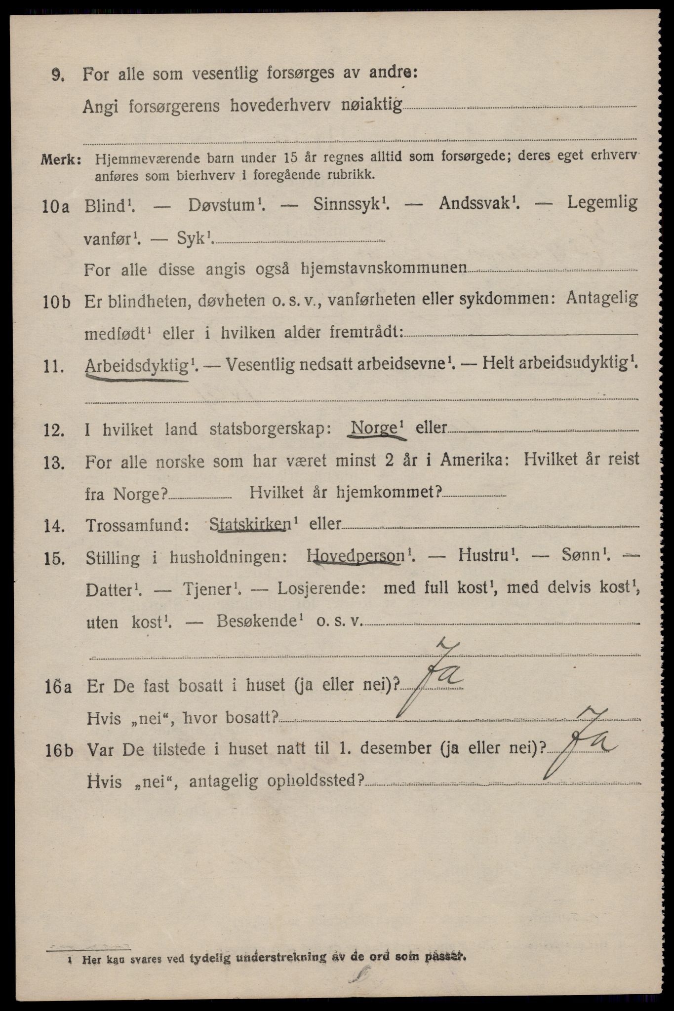 SAST, 1920 census for Høyland, 1920, p. 3717