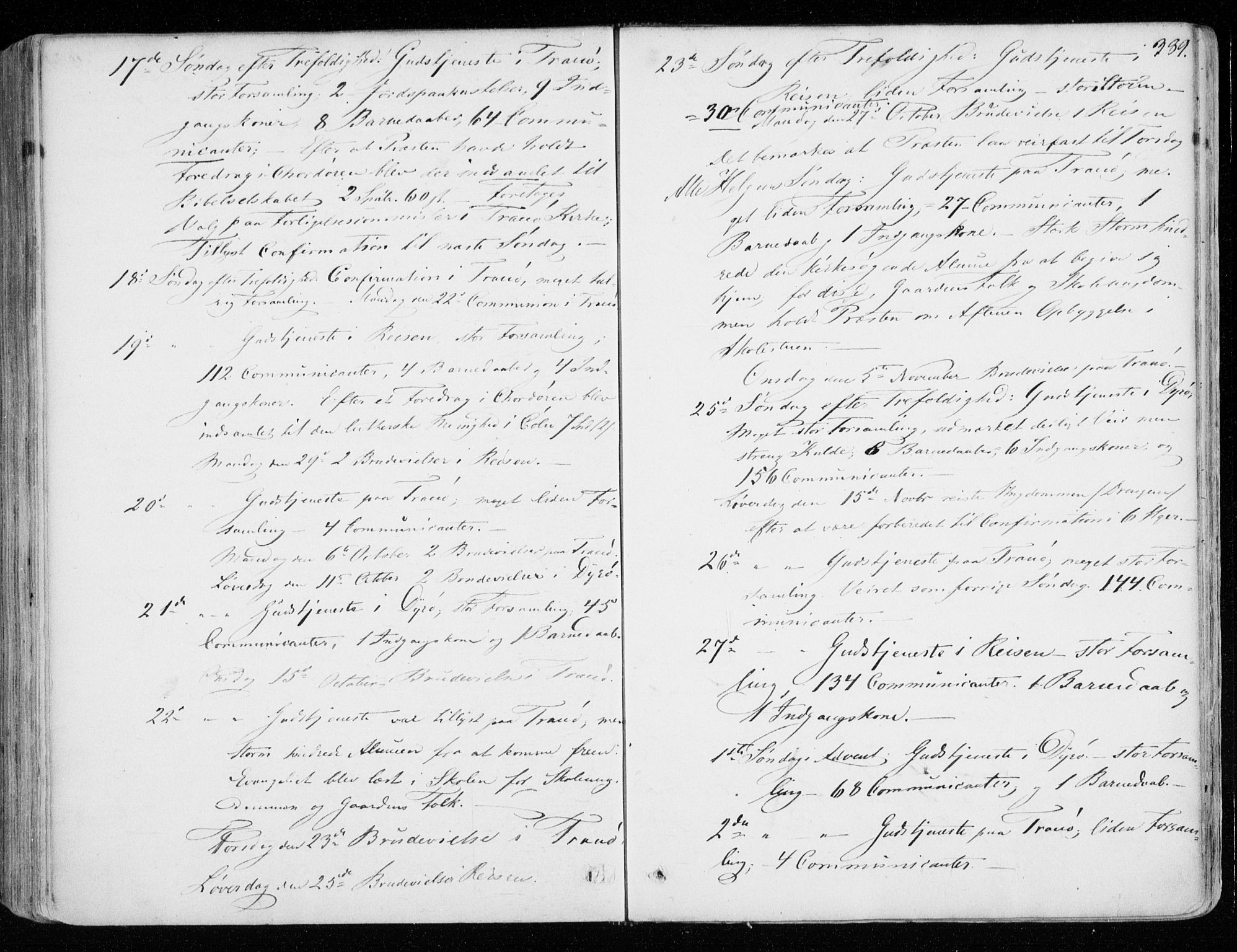 Tranøy sokneprestkontor, SATØ/S-1313/I/Ia/Iaa/L0007kirke: Parish register (official) no. 7, 1856-1866, p. 389
