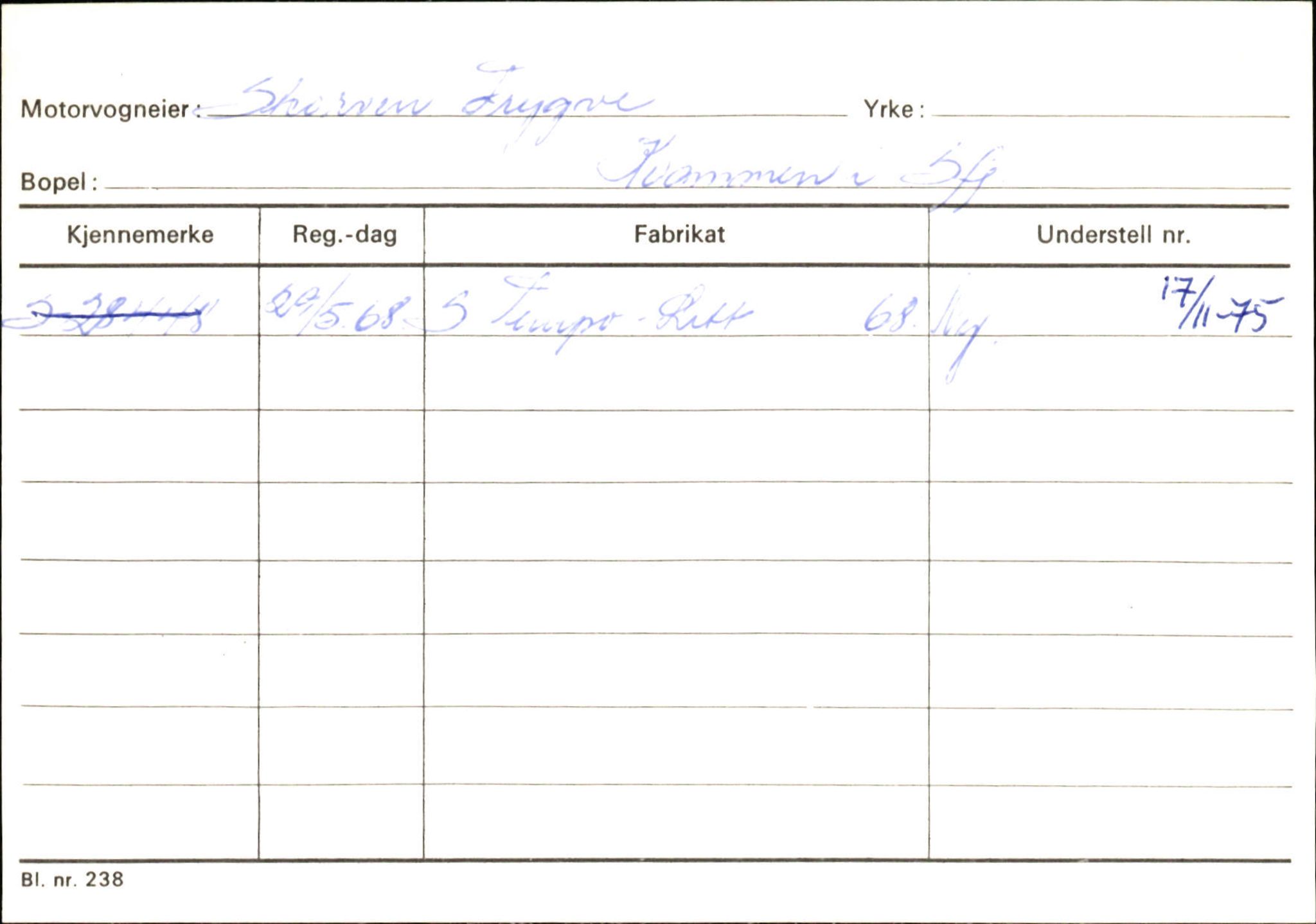 Statens vegvesen, Sogn og Fjordane vegkontor, AV/SAB-A-5301/4/F/L0132: Eigarregister Askvoll A-Å. Balestrand A-Å, 1945-1975, p. 1099