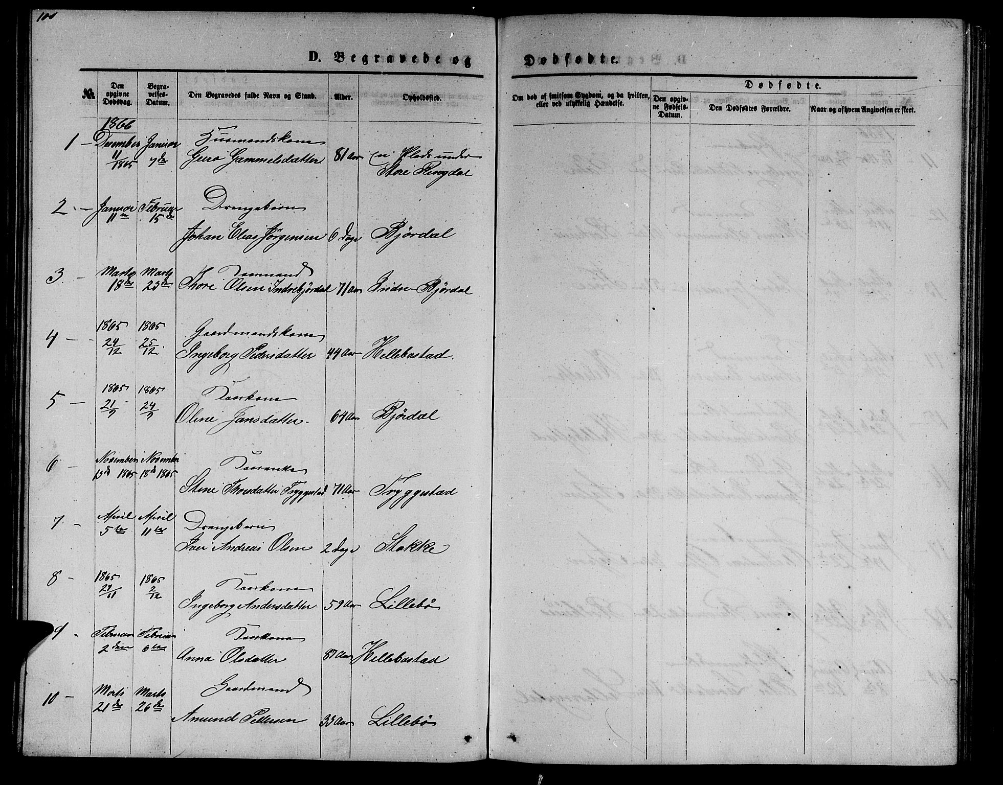 Ministerialprotokoller, klokkerbøker og fødselsregistre - Møre og Romsdal, SAT/A-1454/517/L0229: Parish register (copy) no. 517C02, 1864-1879, p. 100