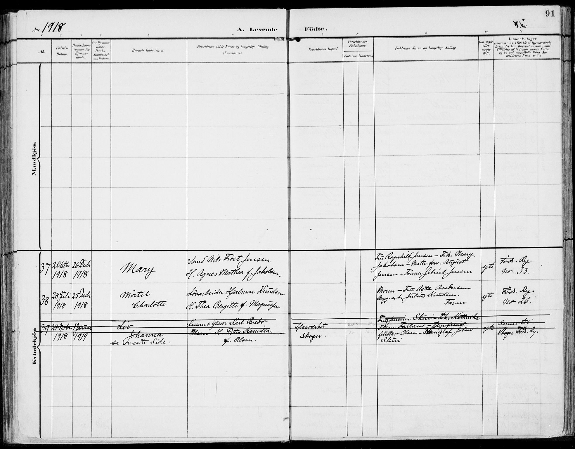 Strømsø kirkebøker, AV/SAKO-A-246/F/Fb/L0008: Parish register (official) no. II 8, 1902-1933, p. 91