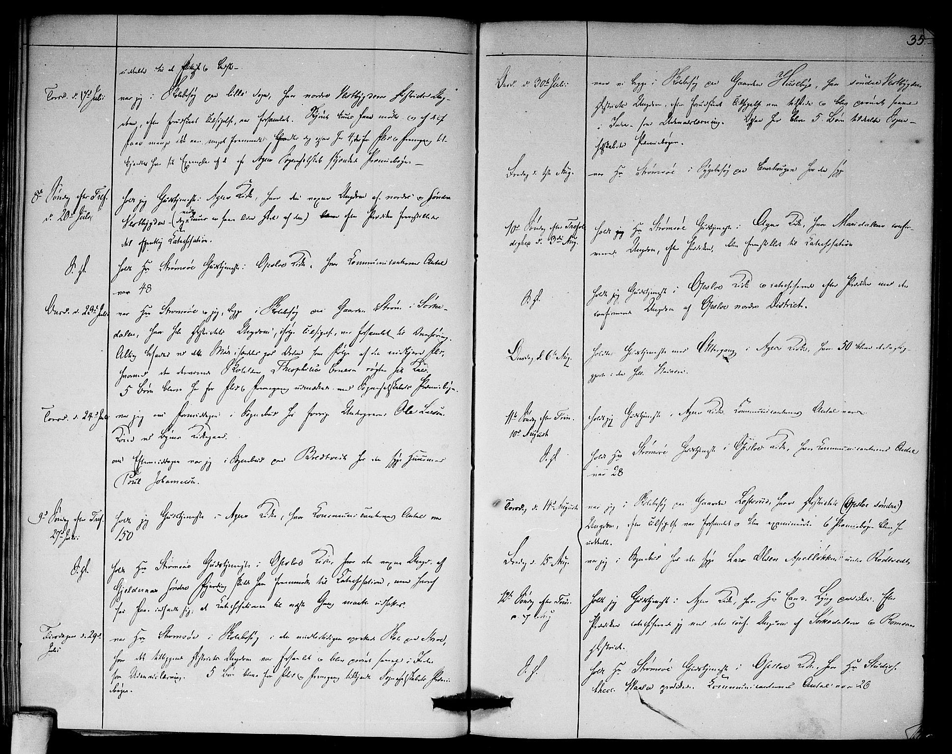 Aker prestekontor kirkebøker, AV/SAO-A-10861/F/L0018: Parish register (official) no. 18, 1829-1853, p. 35