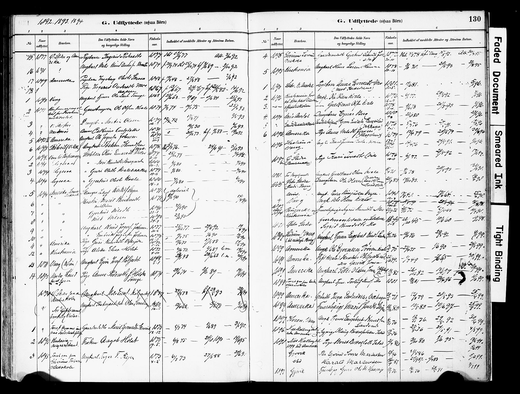 Vestre Slidre prestekontor, SAH/PREST-136/H/Ha/Haa/L0004: Parish register (official) no. 4, 1881-1911, p. 130