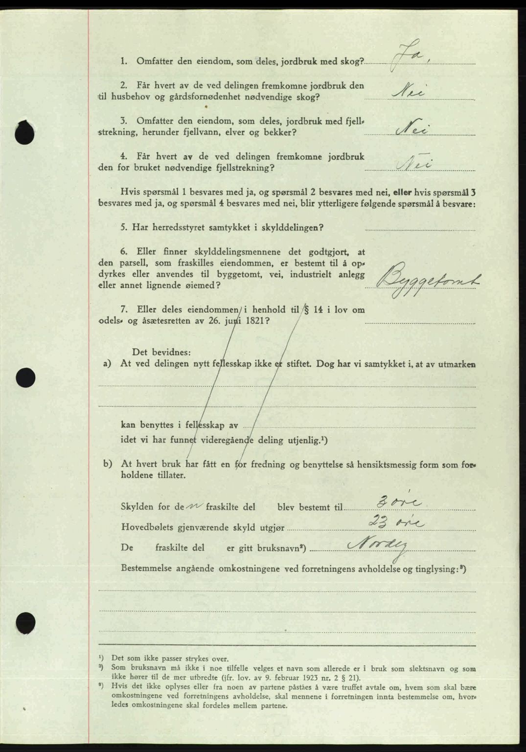 Romsdal sorenskriveri, AV/SAT-A-4149/1/2/2C: Mortgage book no. A22, 1947-1947, Diary no: : 609/1947