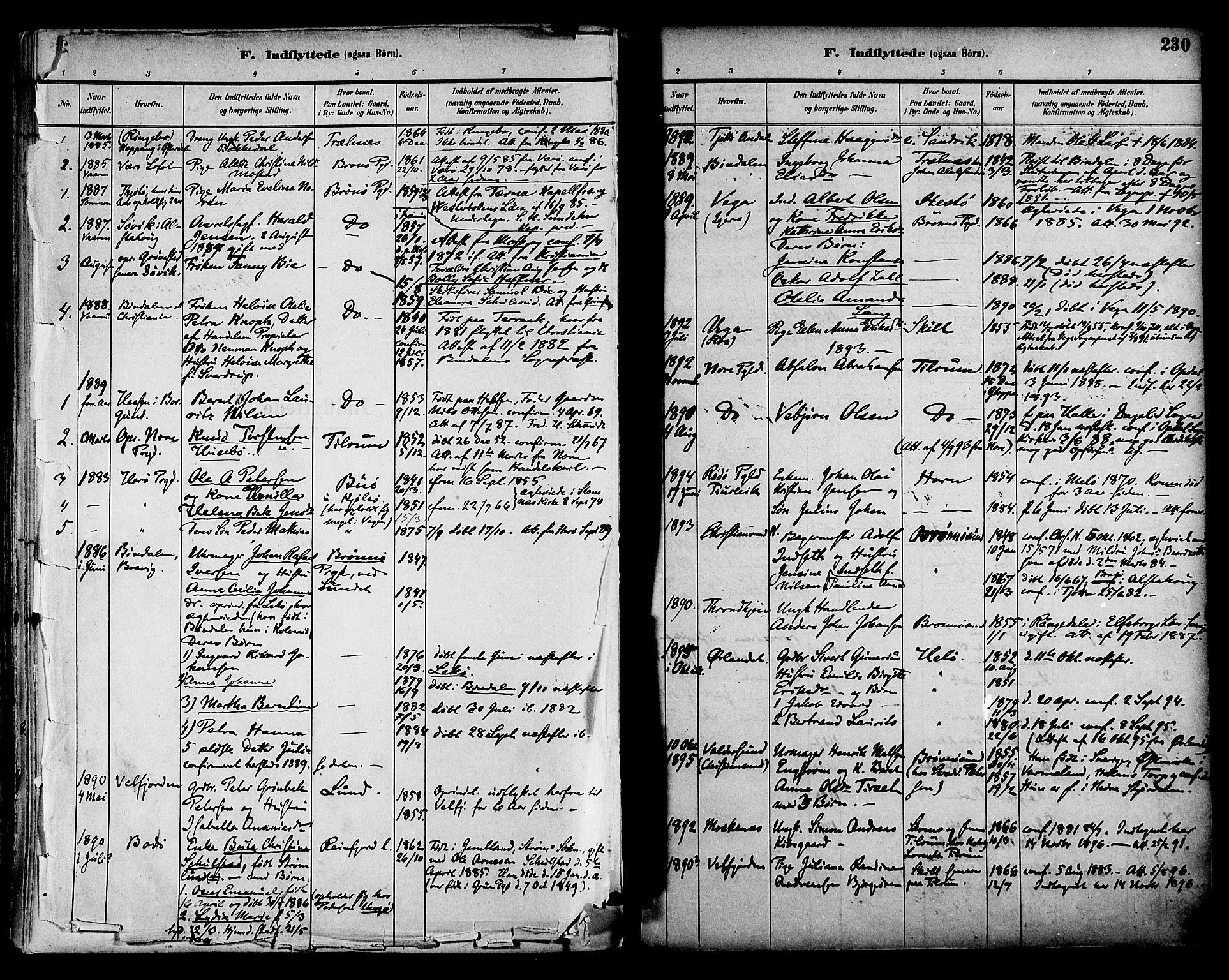 Ministerialprotokoller, klokkerbøker og fødselsregistre - Nordland, SAT/A-1459/813/L0200: Parish register (official) no. 813A10, 1886-1900, p. 230