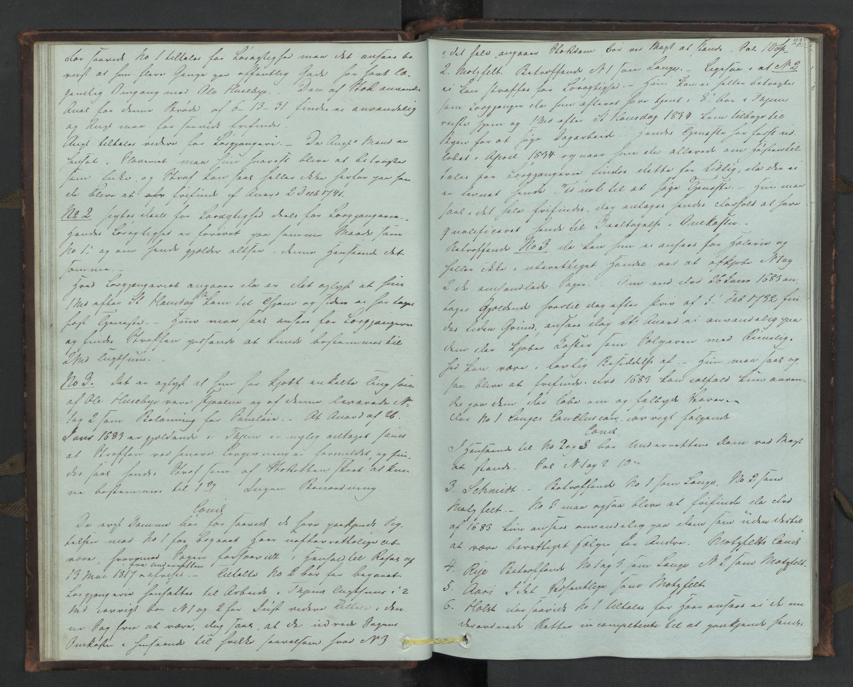 Høyesterett, AV/RA-S-1002/E/Eb/Eba/L0023/0001: Voteringsprotokoller / Voteringsprotokoll, 1835, p. 21b-22a
