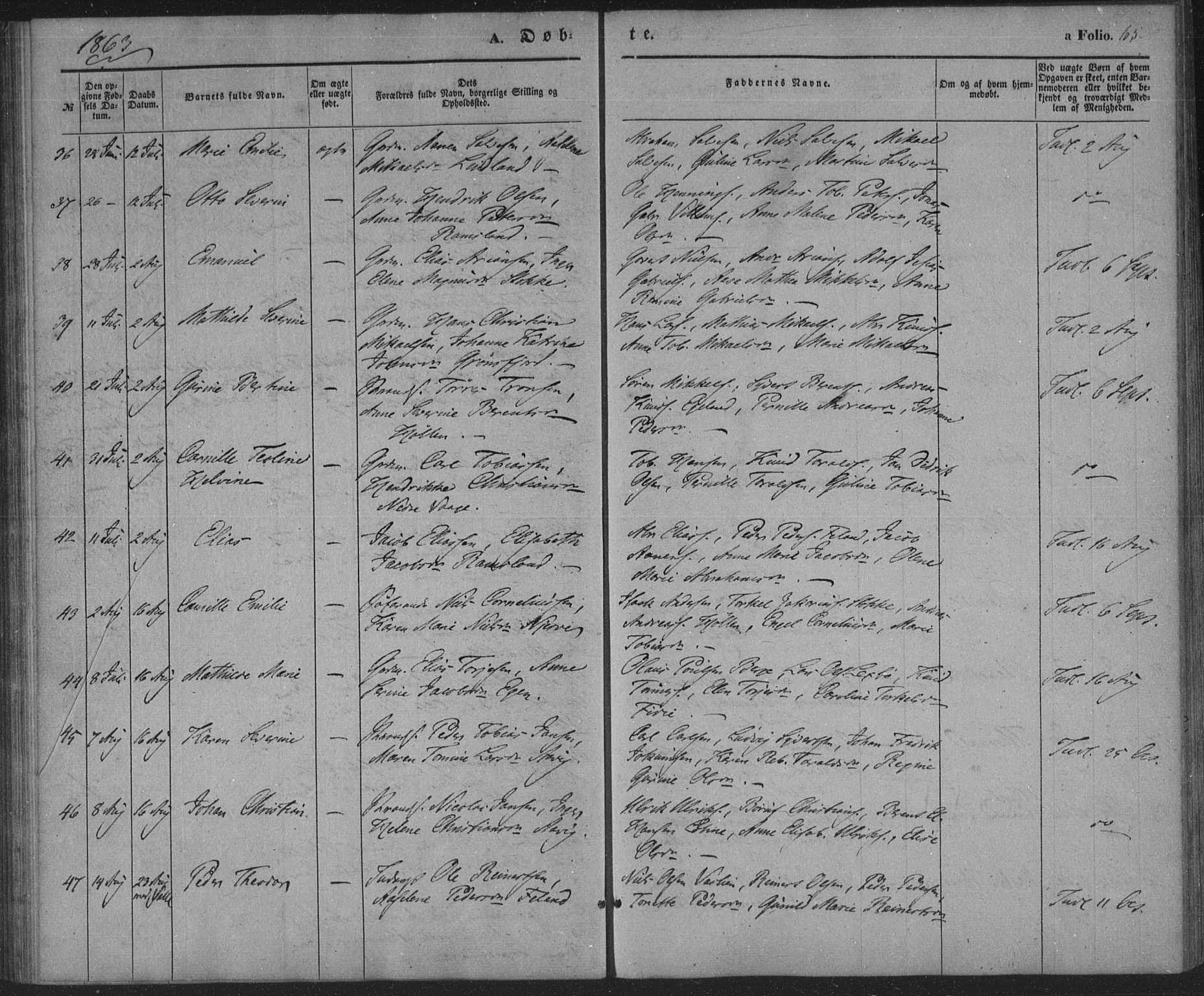 Sør-Audnedal sokneprestkontor, AV/SAK-1111-0039/F/Fa/Faa/L0002: Parish register (official) no. A 2, 1848-1867, p. 65