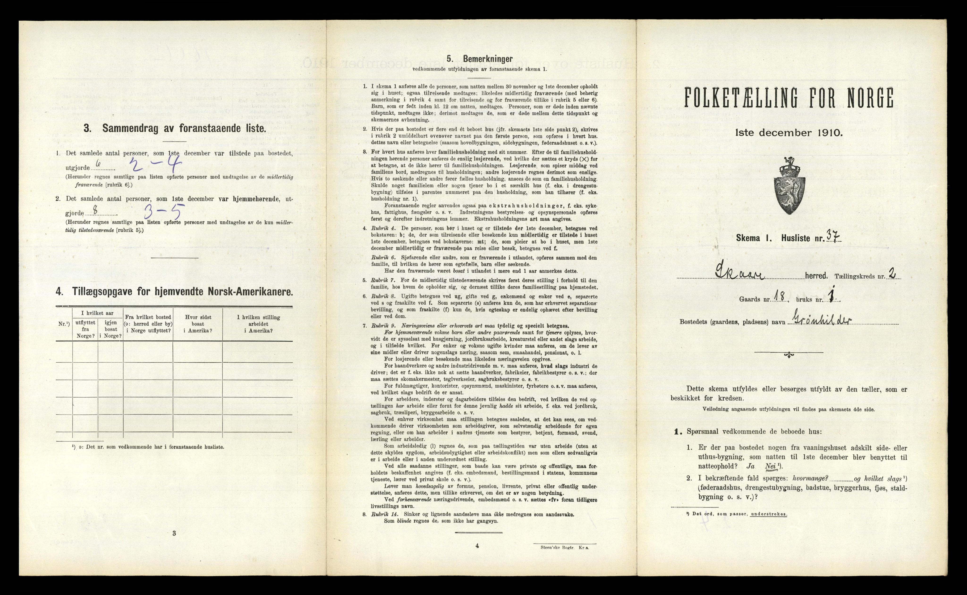 RA, 1910 census for Skåre, 1910, p. 160