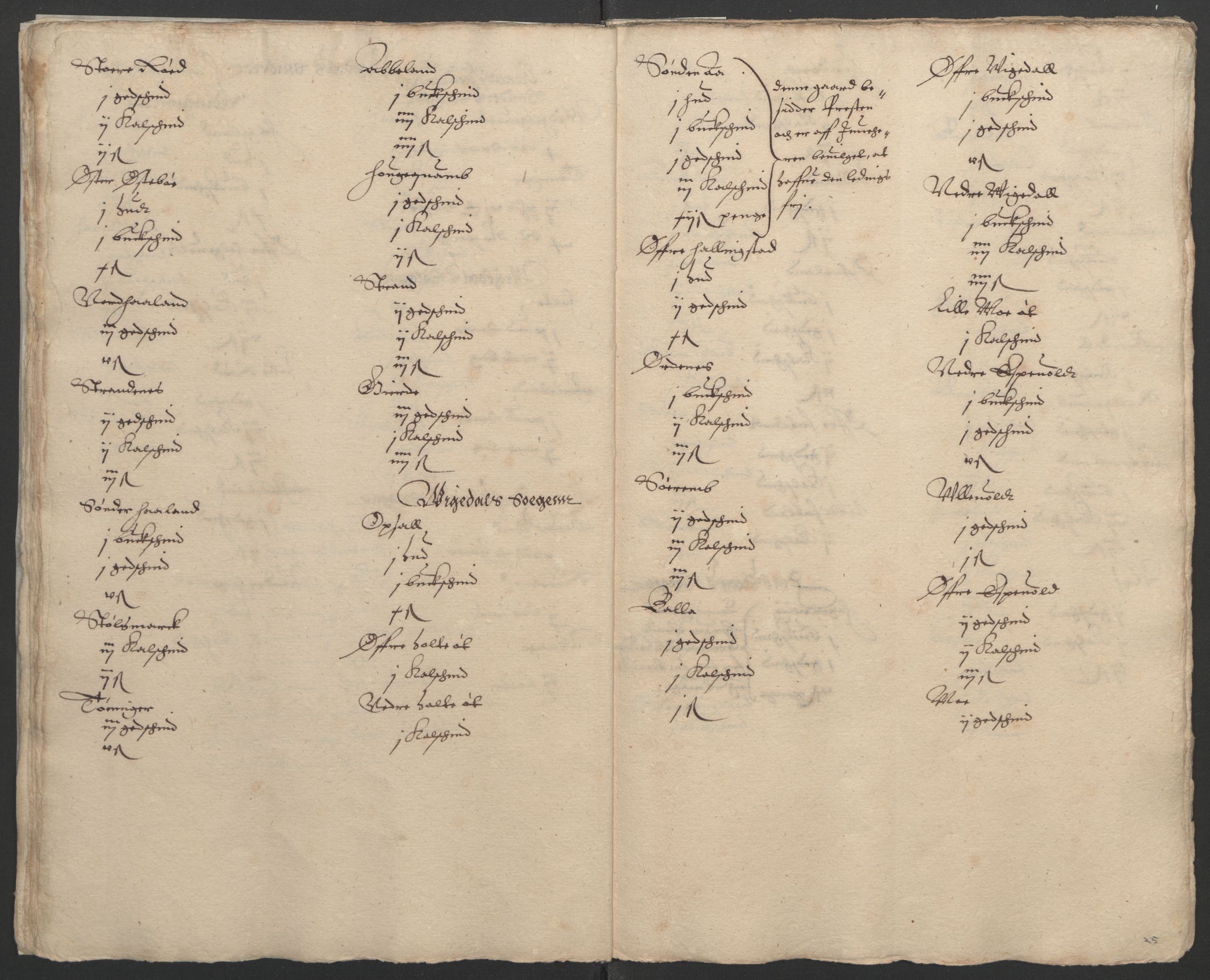 Stattholderembetet 1572-1771, AV/RA-EA-2870/Ek/L0002/0003: Jordebøker til utlikning av garnisonsskatt 1624-1626: / Jordebøker for Stavanger len, 1624-1626, p. 27