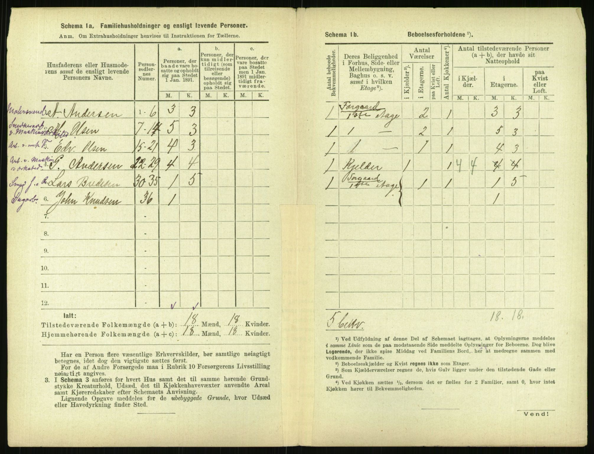 RA, 1891 census for 0301 Kristiania, 1891, p. 150434