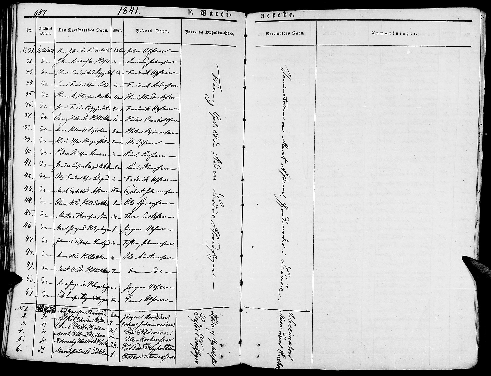 Lesja prestekontor, SAH/PREST-068/H/Ha/Haa/L0005: Parish register (official) no. 5, 1830-1842, p. 657