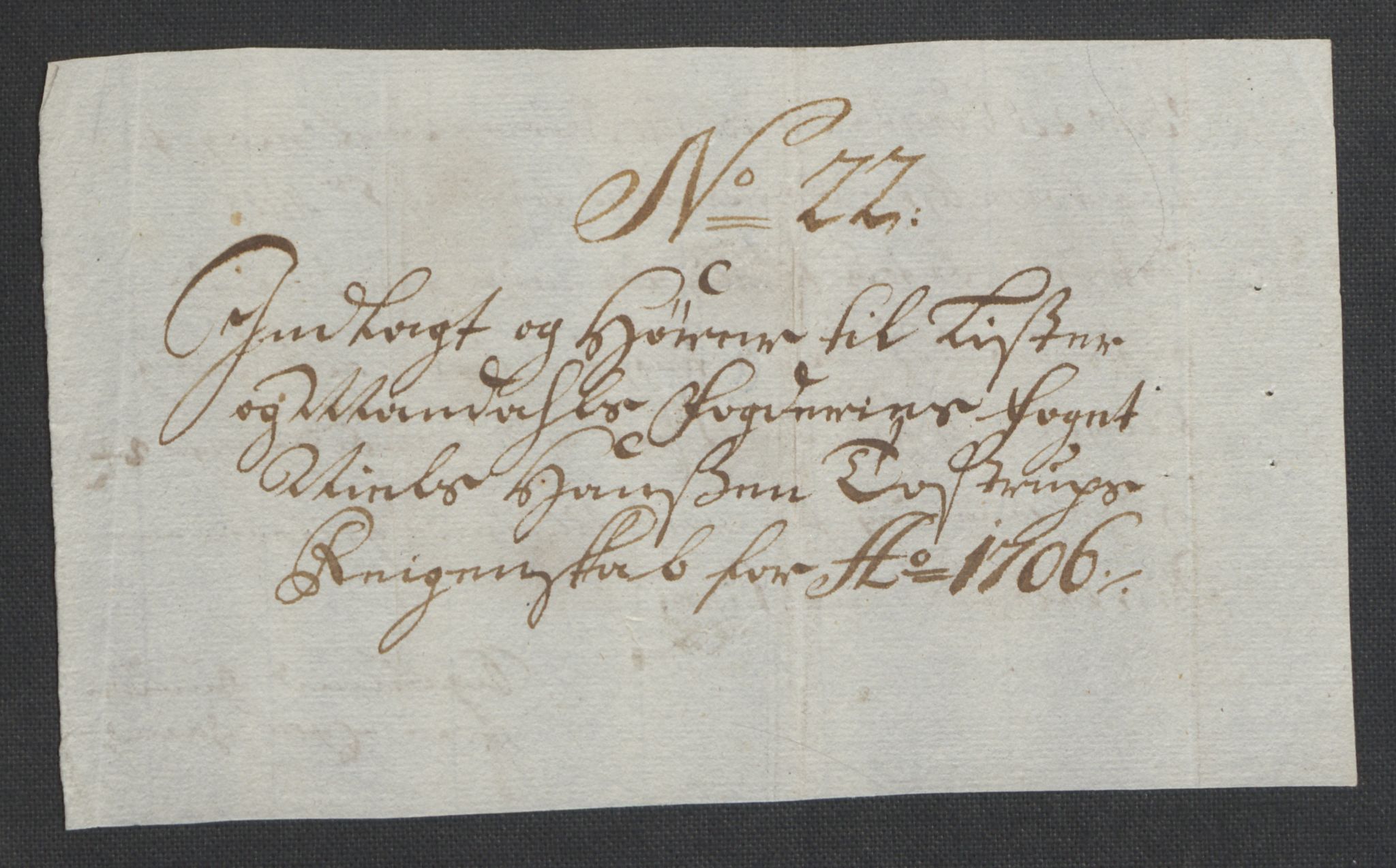 Rentekammeret inntil 1814, Reviderte regnskaper, Fogderegnskap, AV/RA-EA-4092/R43/L2551: Fogderegnskap Lista og Mandal, 1705-1709, p. 327