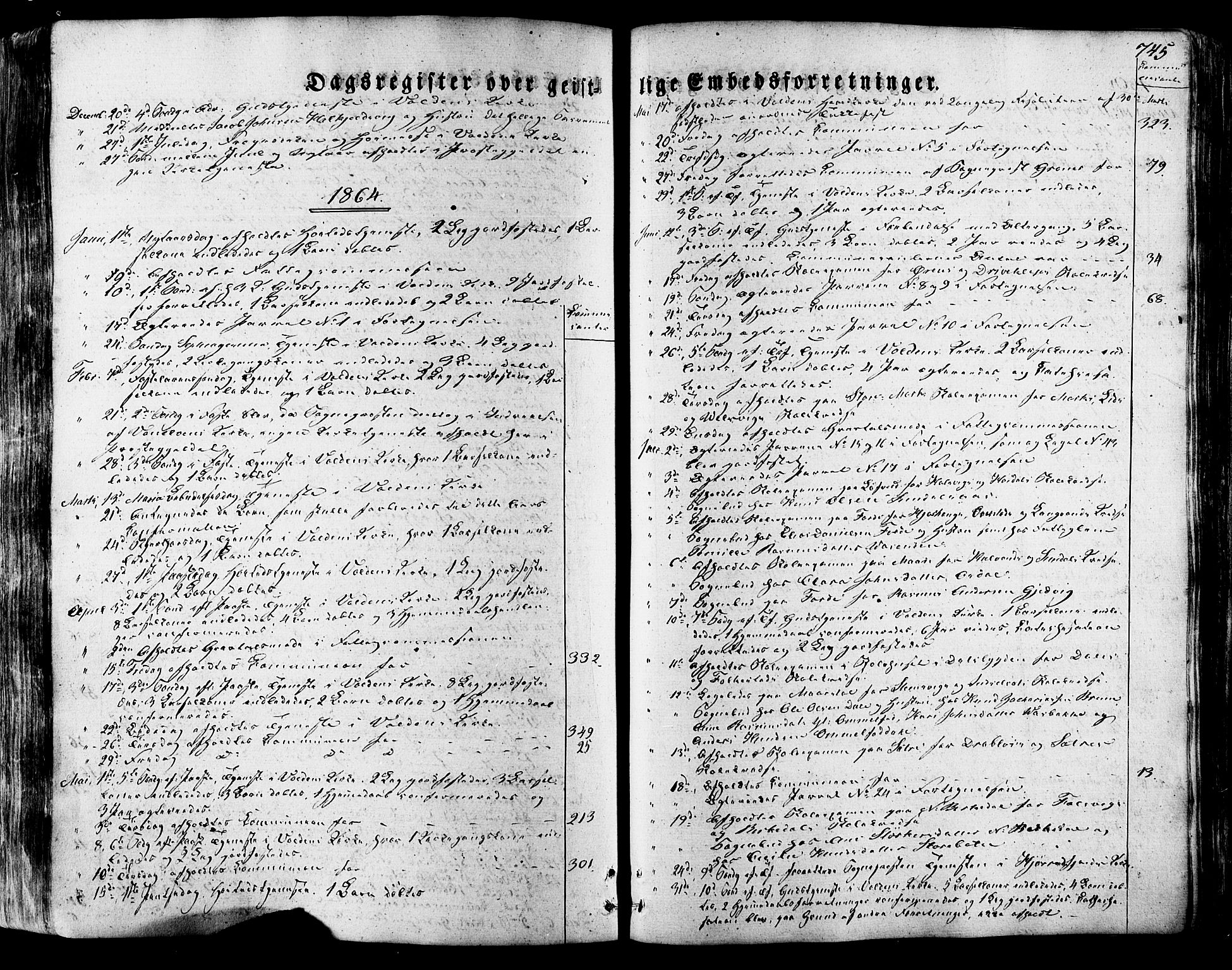 Ministerialprotokoller, klokkerbøker og fødselsregistre - Møre og Romsdal, SAT/A-1454/511/L0140: Parish register (official) no. 511A07, 1851-1878, p. 745