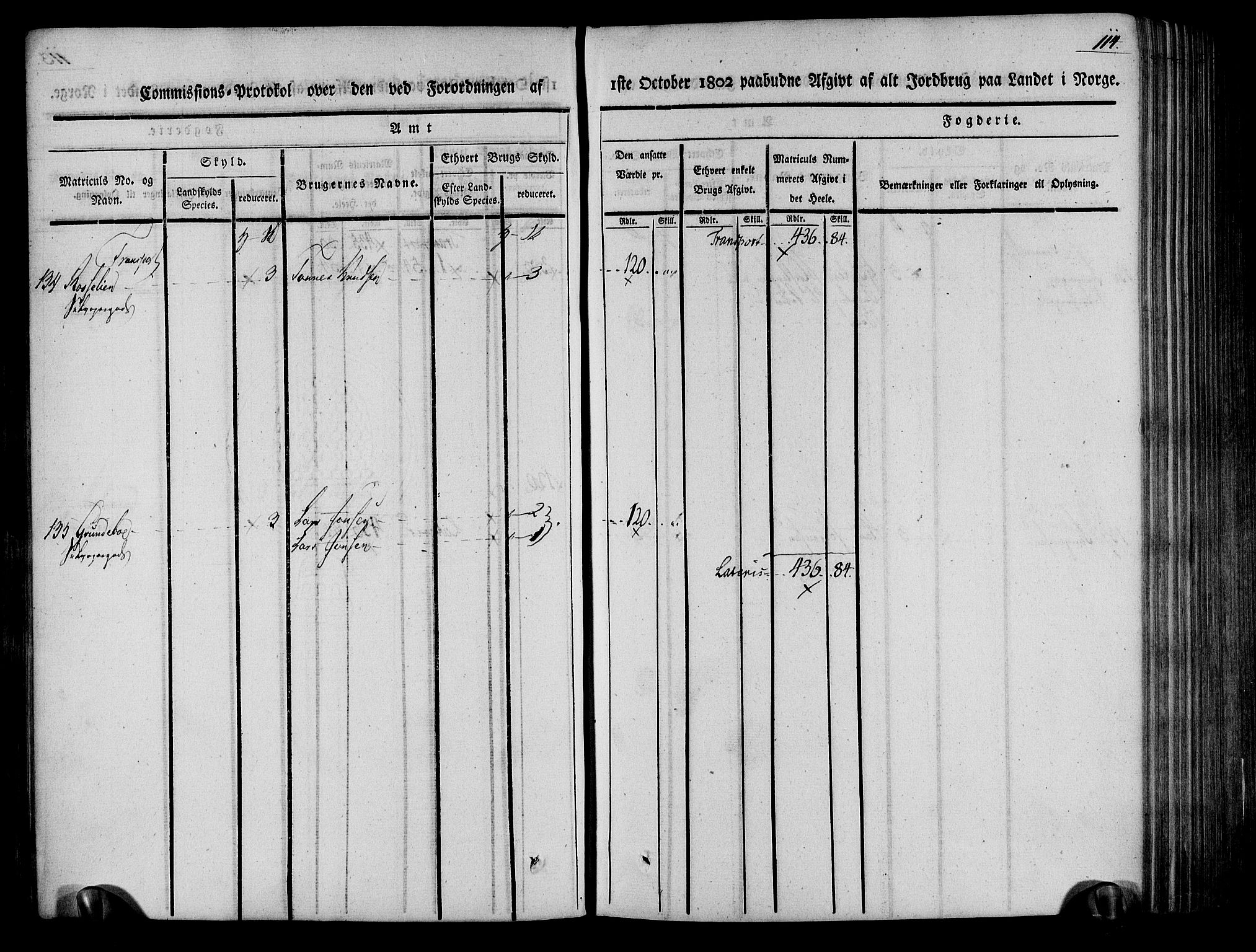 Rentekammeret inntil 1814, Realistisk ordnet avdeling, RA/EA-4070/N/Ne/Nea/L0078: Nedenes fogderi. Kommisjonsprotokoll "Nr. 1", for Sand og Bringsvær skipreider, 1803, p. 116