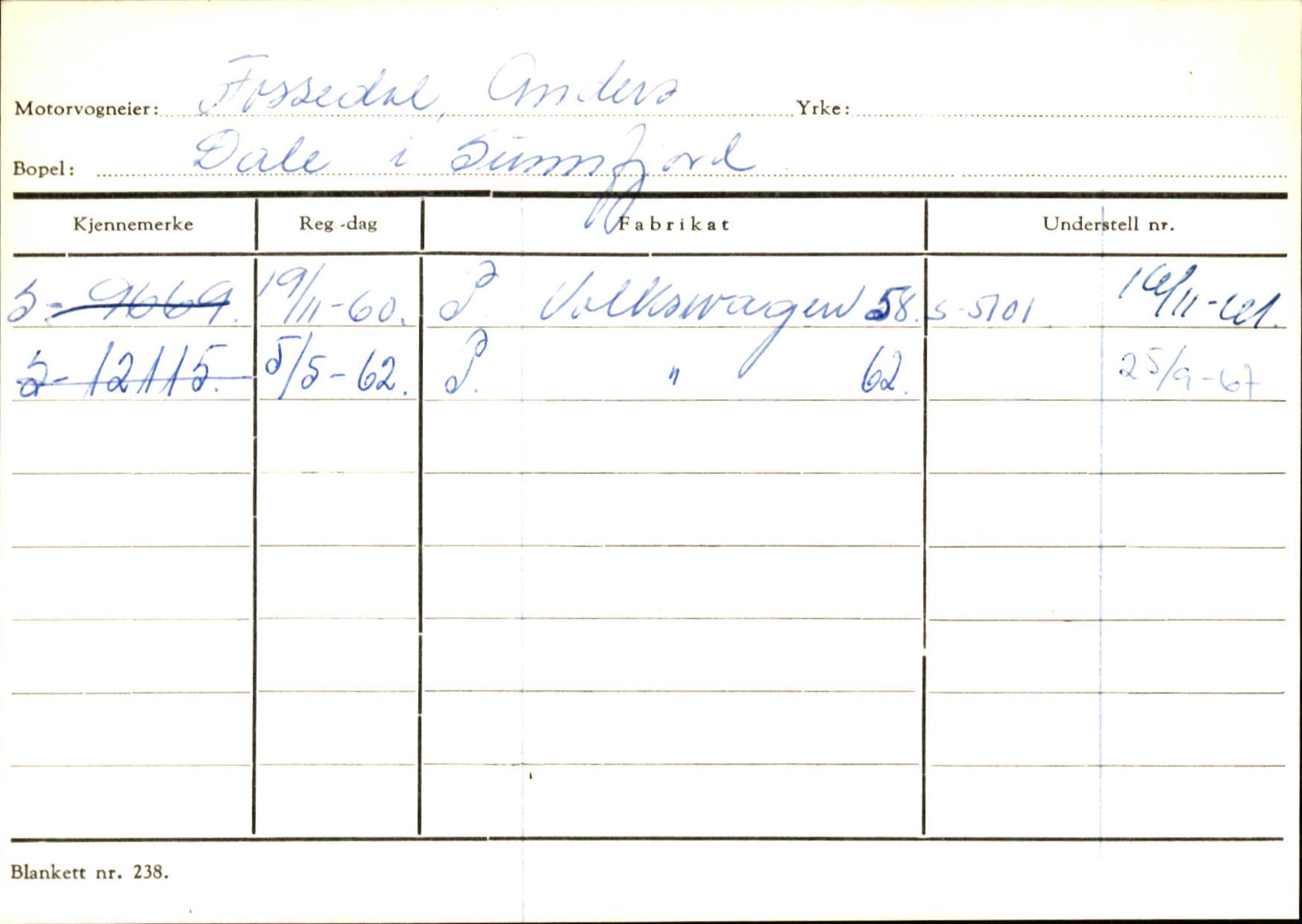 Statens vegvesen, Sogn og Fjordane vegkontor, AV/SAB-A-5301/4/F/L0125: Eigarregister Sogndal V-Å. Aurland A-Å. Fjaler A-N, 1945-1975, p. 1719