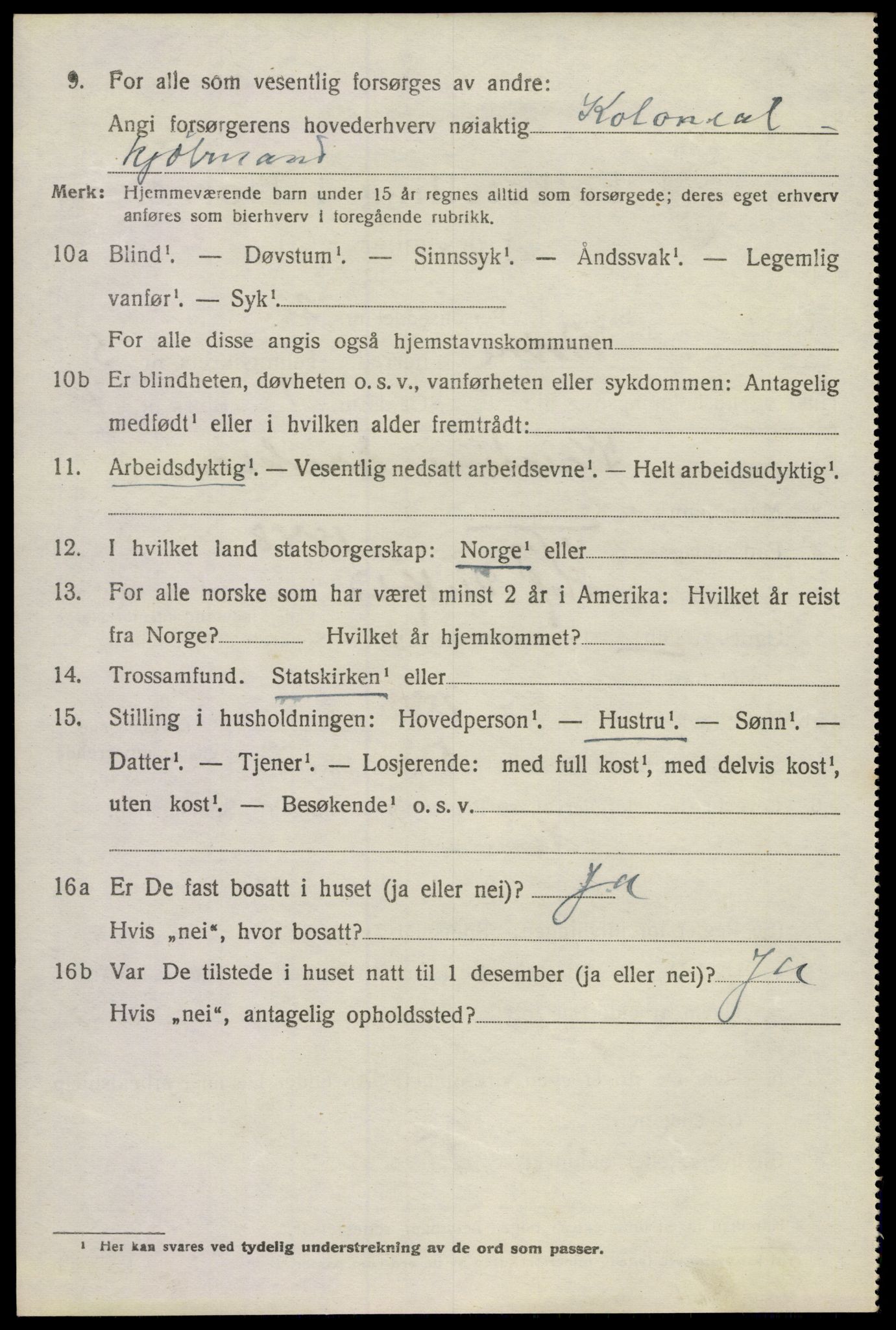 SAKO, 1920 census for Botne, 1920, p. 4256