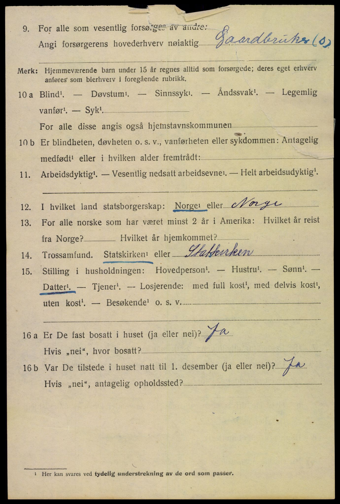 SAH, 1920 census for Vang (Hedmark), 1920, p. 19672