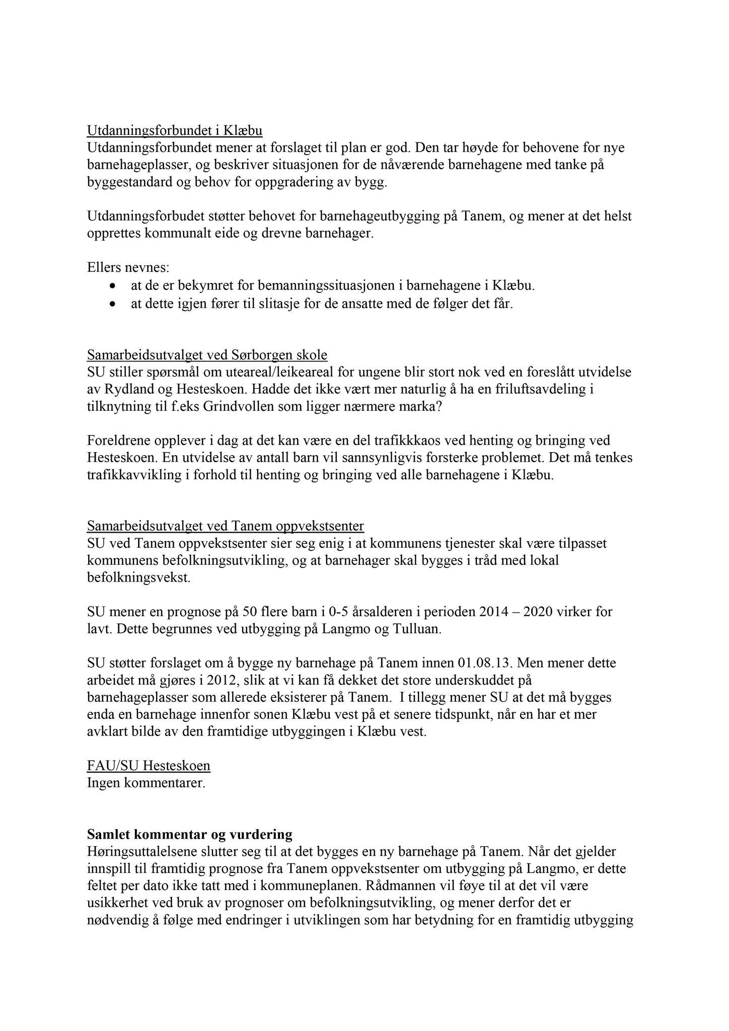 Klæbu Kommune, TRKO/KK/04-UO/L003: Utvalg for oppvekst - Møtedokumenter, 2012, p. 18