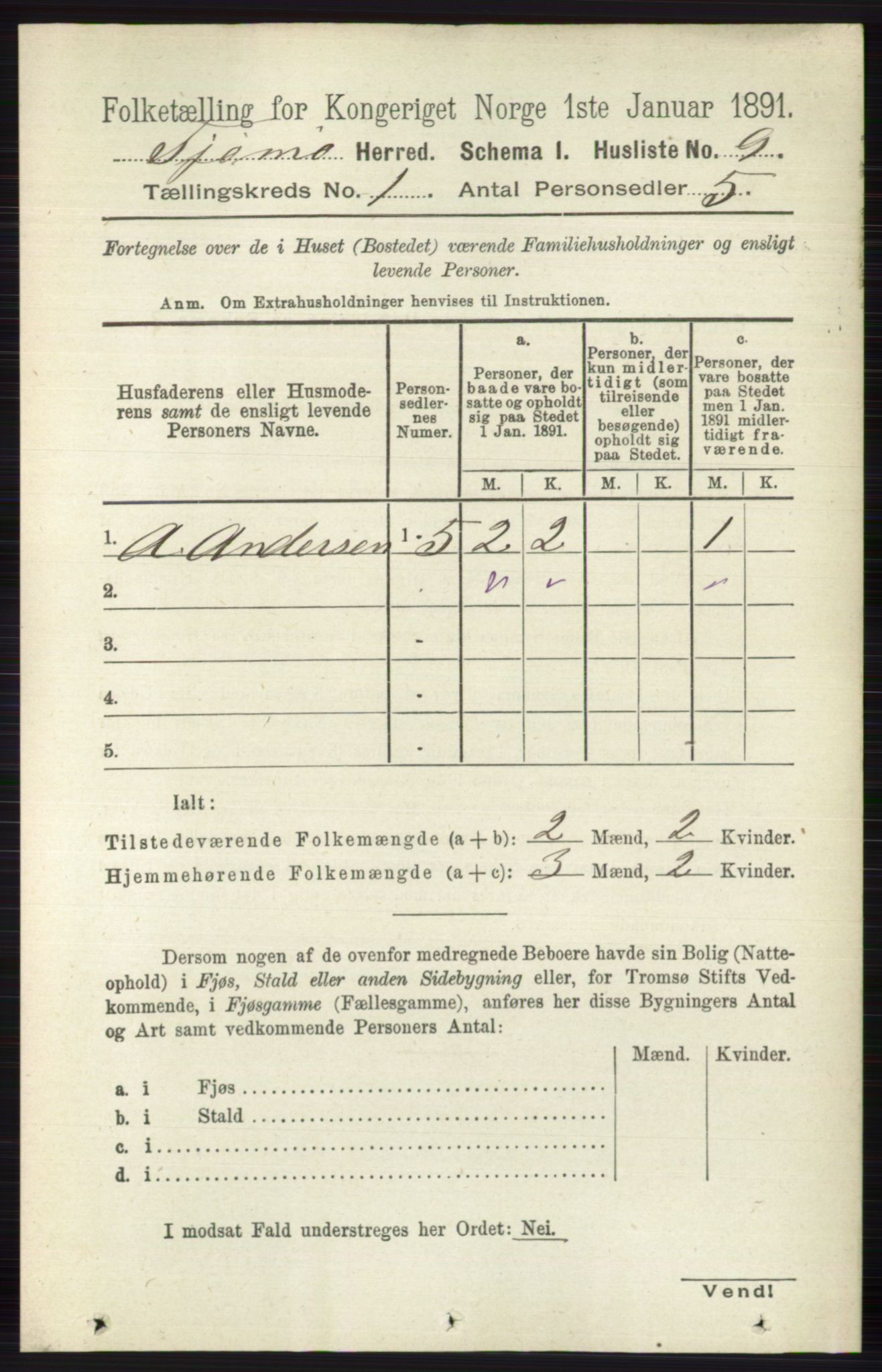 RA, 1891 census for 0723 Tjøme, 1891, p. 36