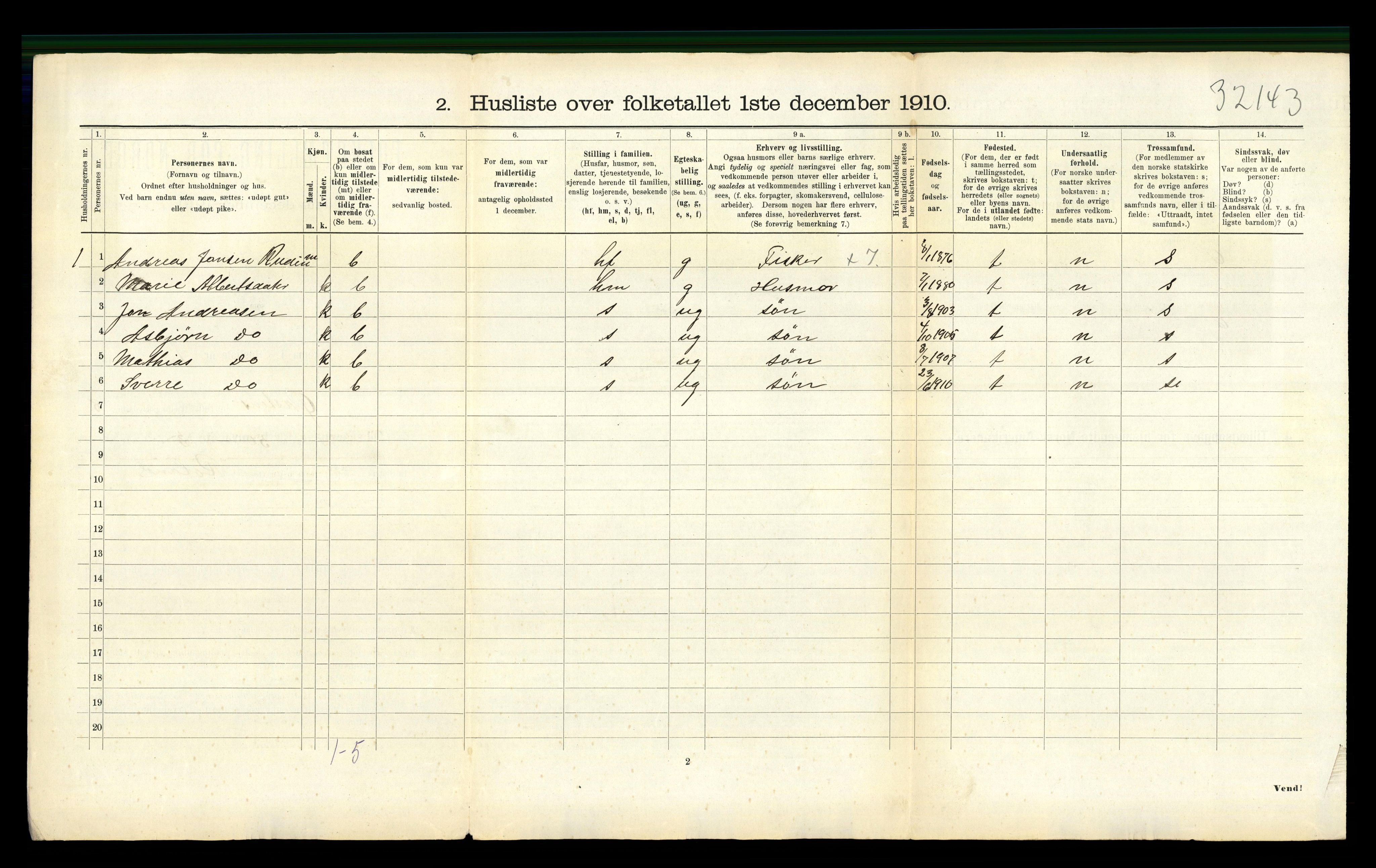 RA, 1910 census for Ørsta, 1910, p. 827