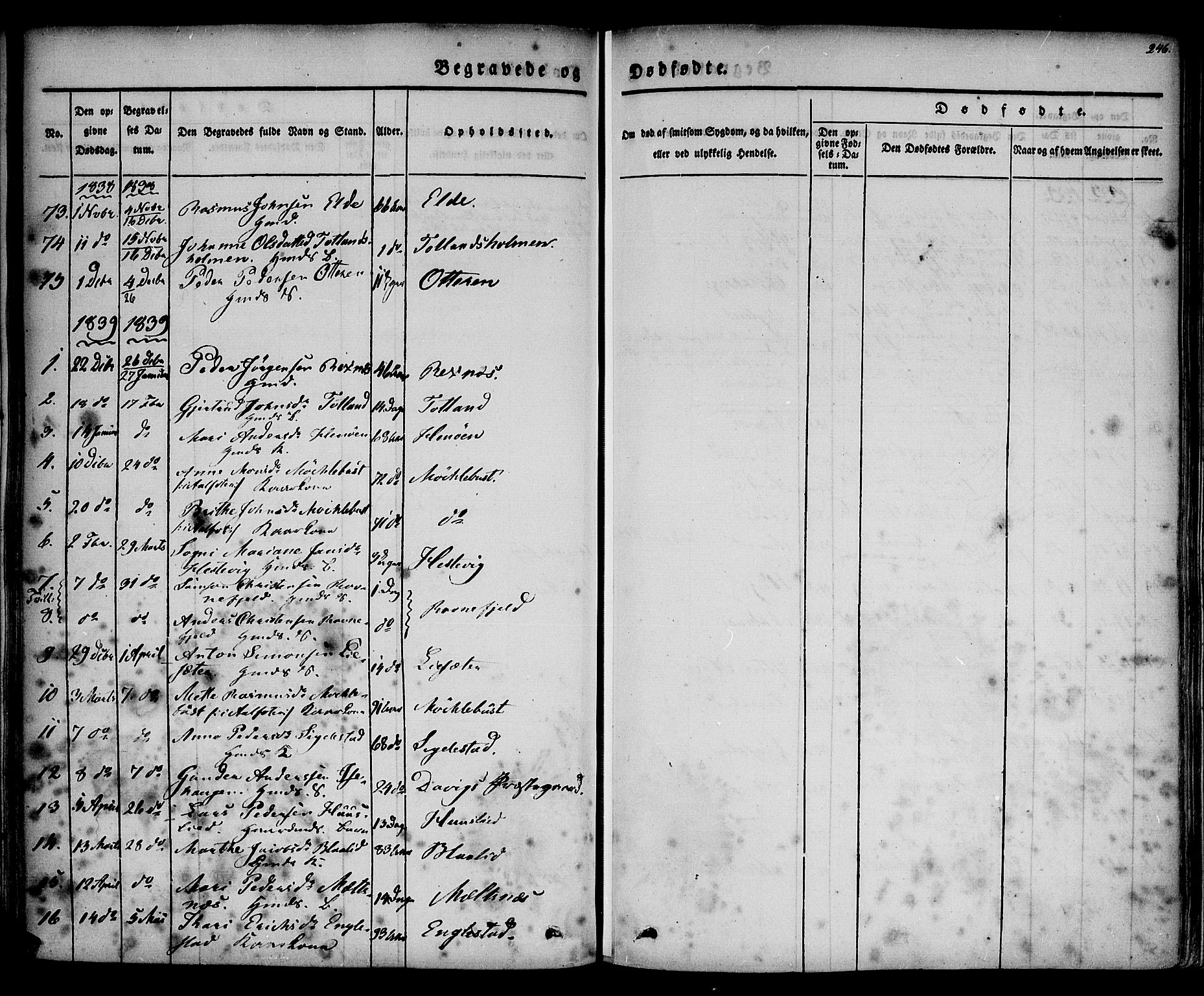 Davik sokneprestembete, AV/SAB-A-79701/H/Haa/Haaa/L0004: Parish register (official) no. A 4, 1830-1849, p. 246