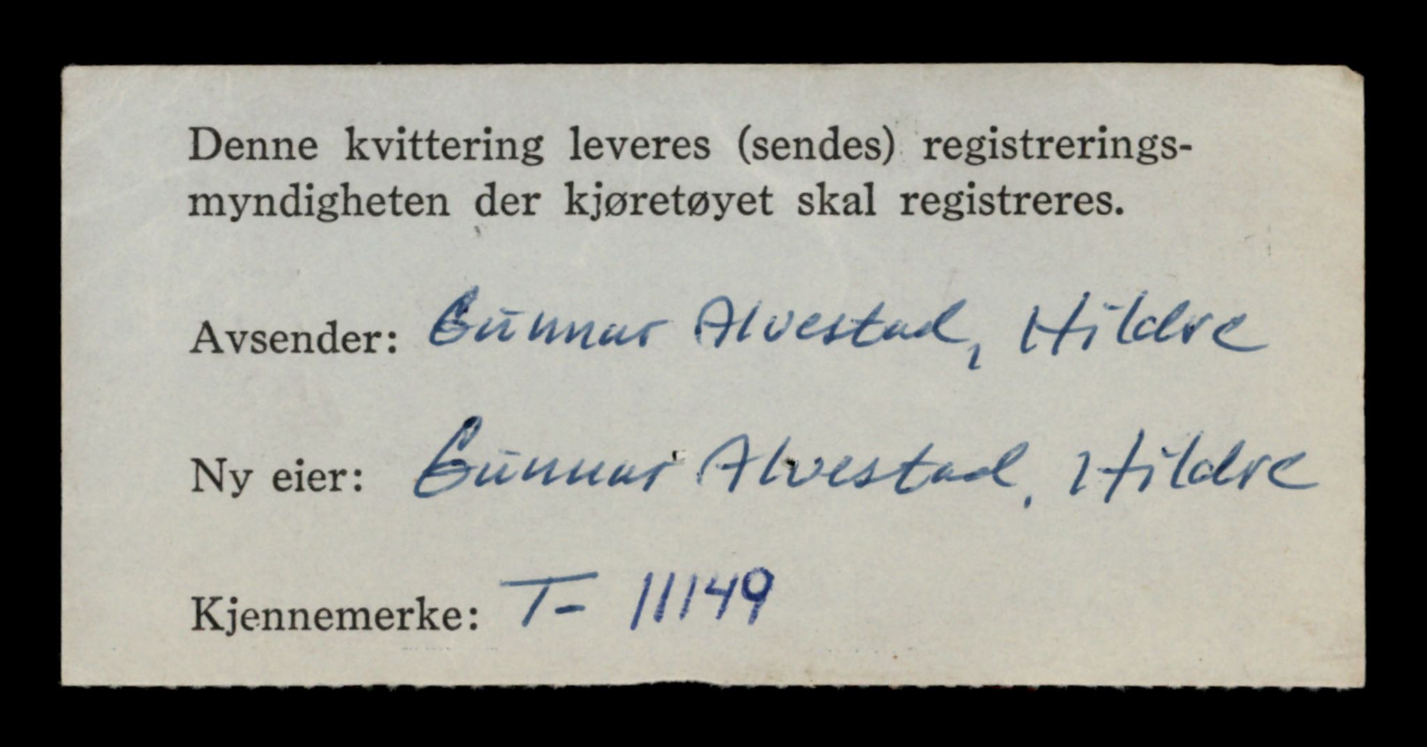 Møre og Romsdal vegkontor - Ålesund trafikkstasjon, AV/SAT-A-4099/F/Fe/L0026: Registreringskort for kjøretøy T 11046 - T 11160, 1927-1998, p. 2694