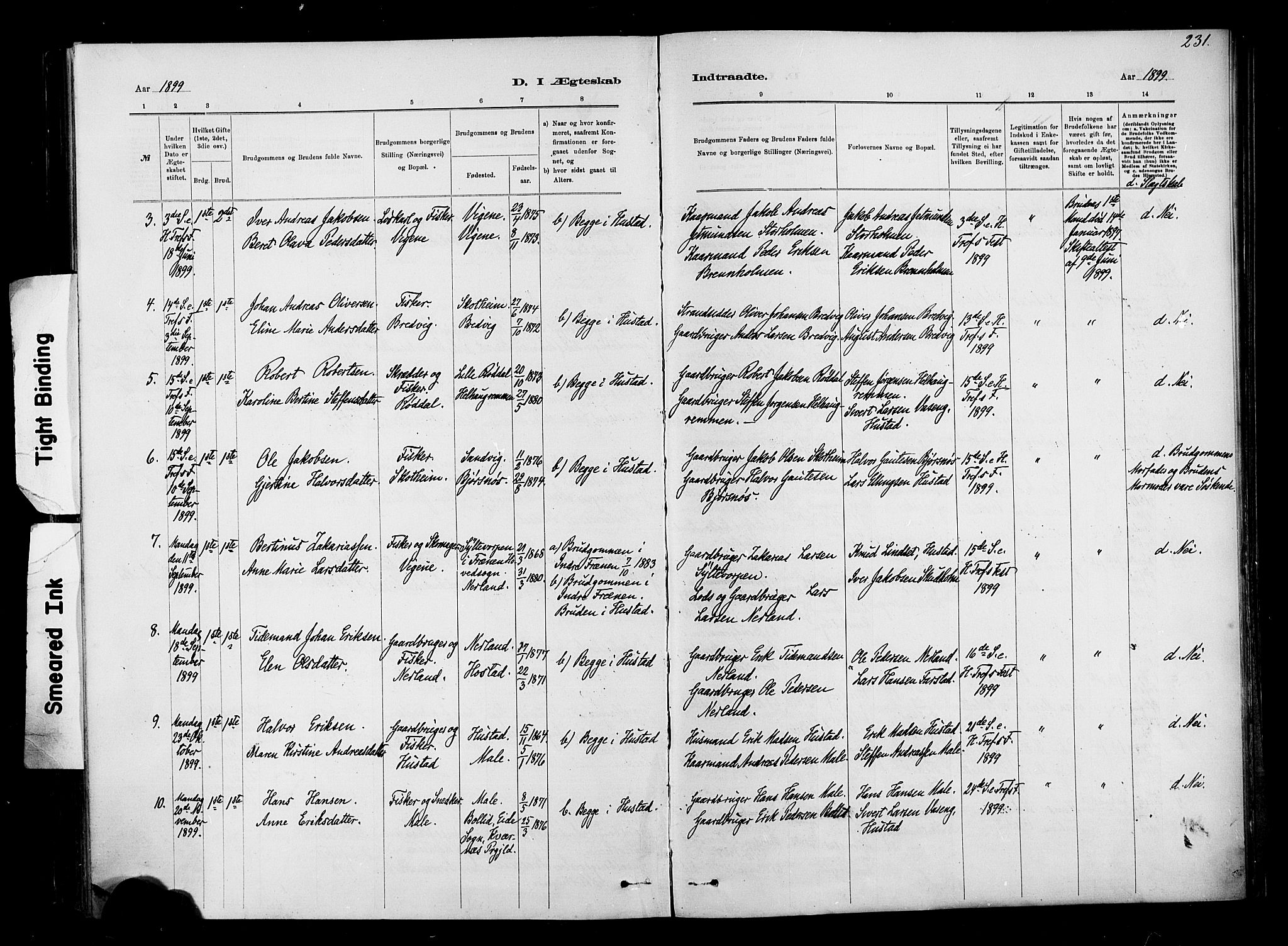 Ministerialprotokoller, klokkerbøker og fødselsregistre - Møre og Romsdal, AV/SAT-A-1454/567/L0778: Parish register (official) no. 567A01, 1881-1903, p. 231