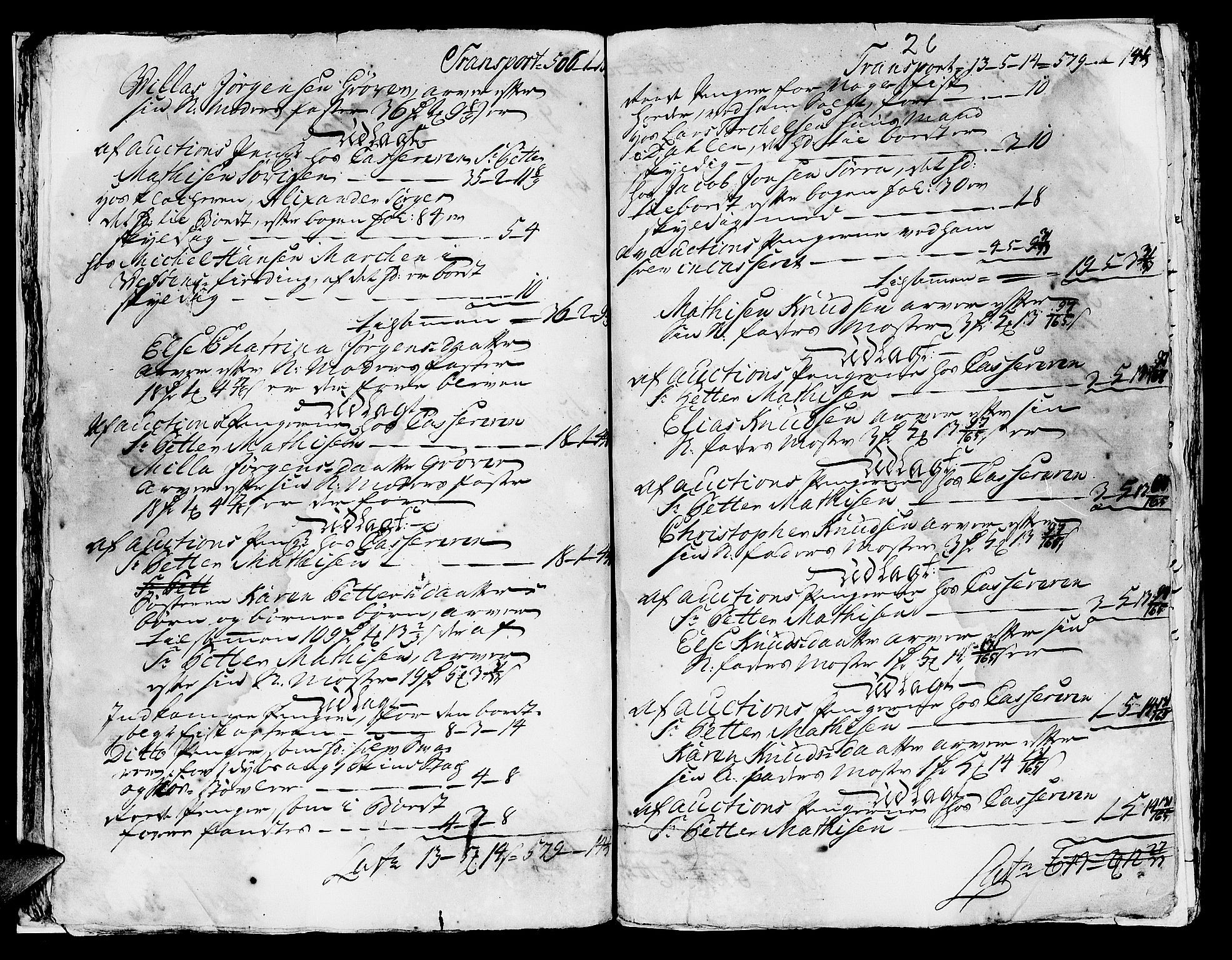 Helgeland sorenskriveri, AV/SAT-A-0004/3/3A/L0041: Konseptprotokoll 26, 1758, p. 25b-26a