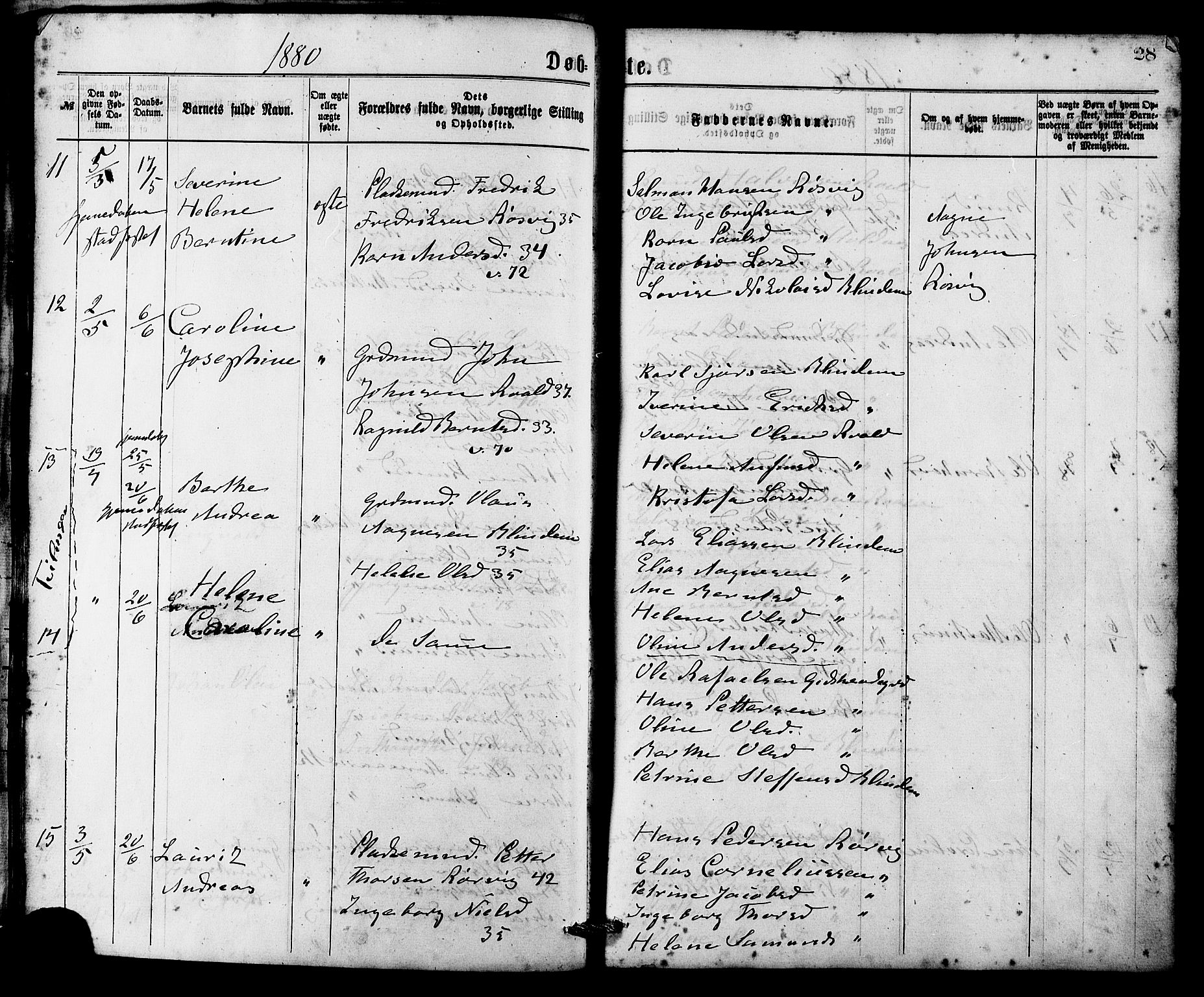 Ministerialprotokoller, klokkerbøker og fødselsregistre - Møre og Romsdal, AV/SAT-A-1454/537/L0519: Parish register (official) no. 537A03, 1876-1889, p. 28