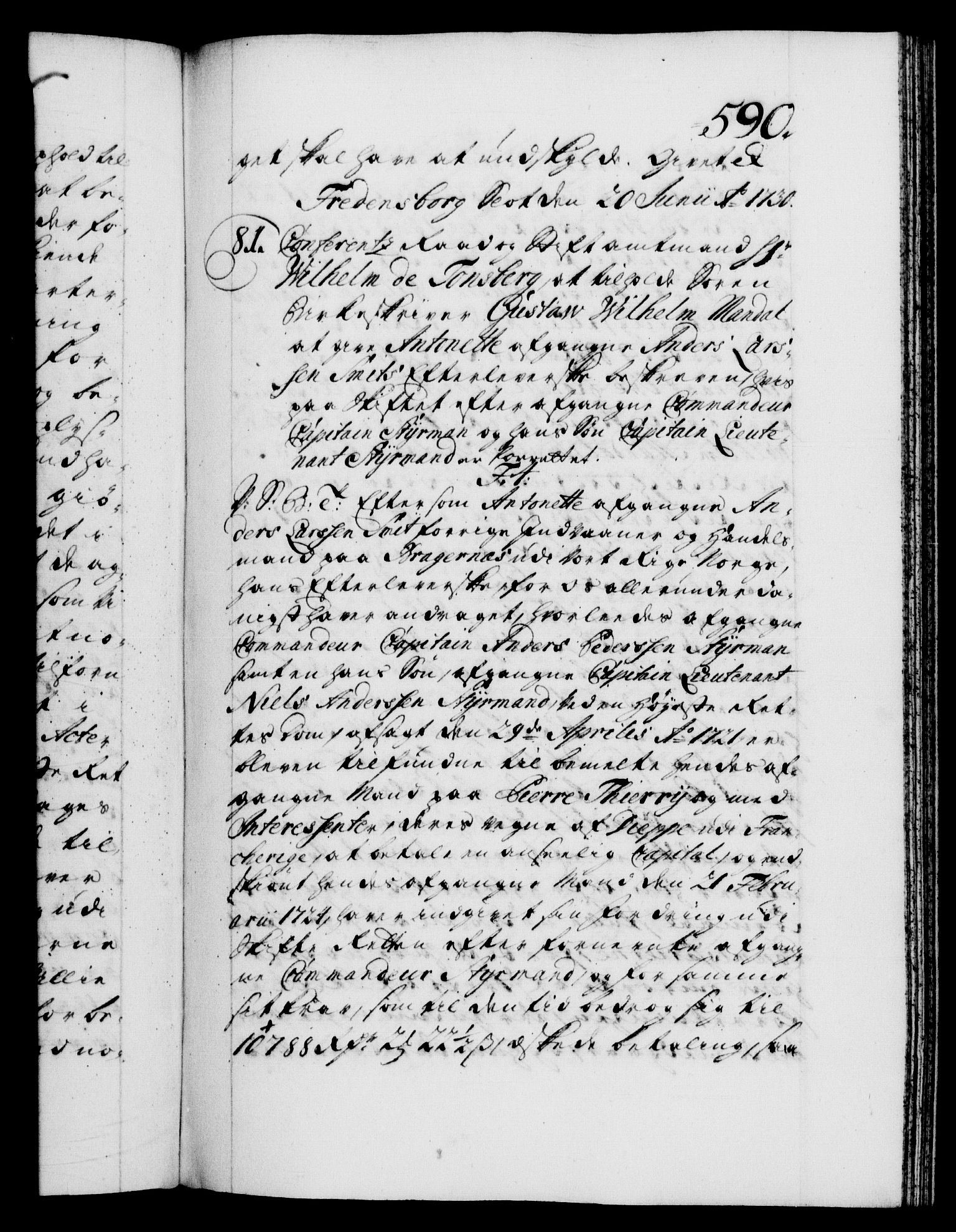 Danske Kanselli 1572-1799, AV/RA-EA-3023/F/Fc/Fca/Fcab/L0024: Norske tegnelser, 1728-1730, p. 590a