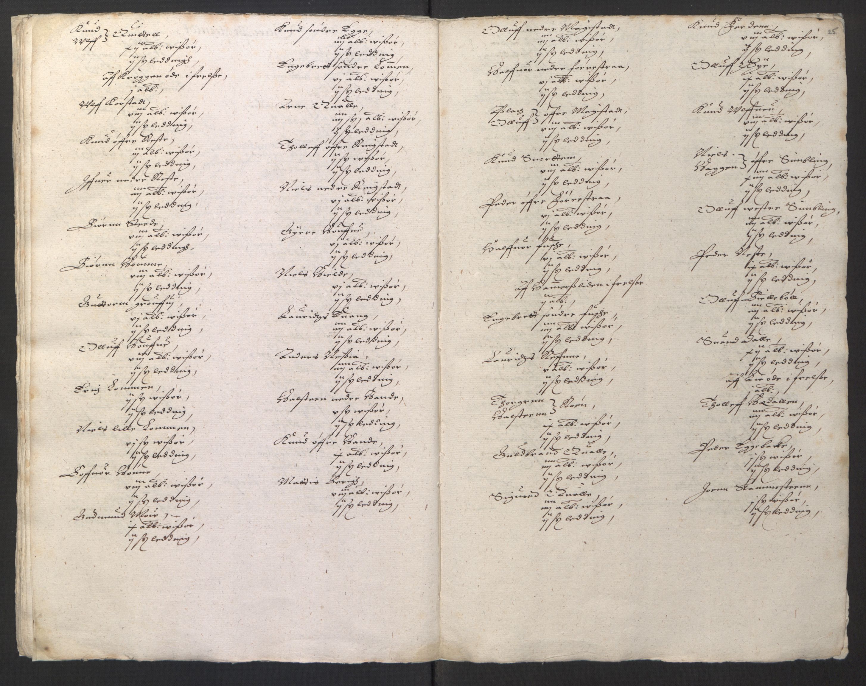 Stattholderembetet 1572-1771, RA/EA-2870/Ek/L0001/0002: Jordebøker før 1624 og til utligning av garnisonsskatt 1624-1626: / Jordebøker for Akershus len, 1624-1625, p. 92