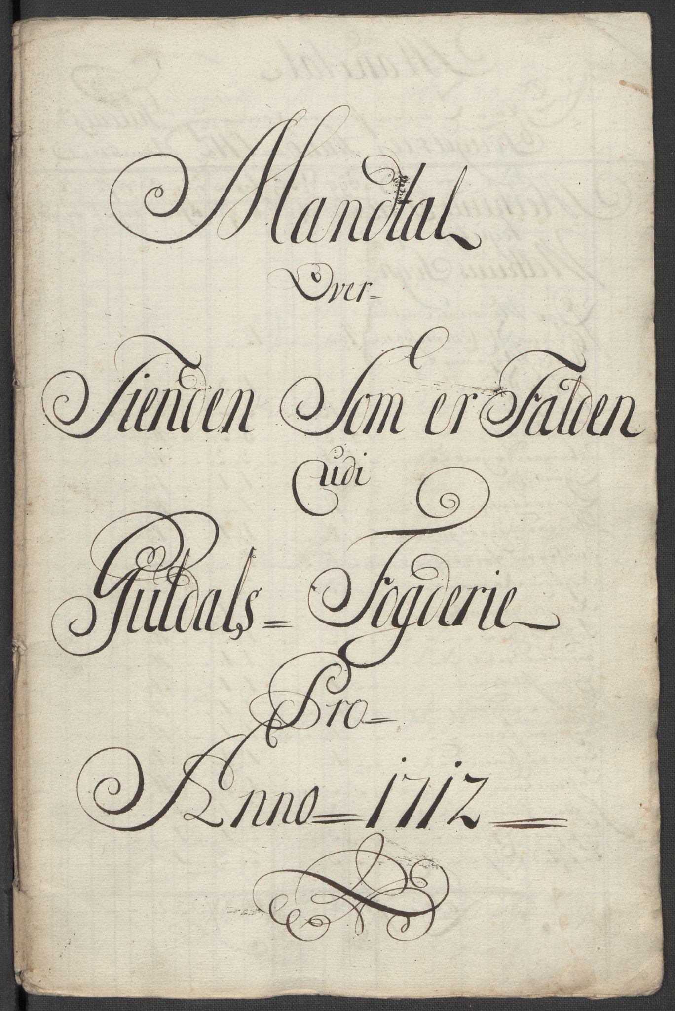 Rentekammeret inntil 1814, Reviderte regnskaper, Fogderegnskap, AV/RA-EA-4092/R60/L3963: Fogderegnskap Orkdal og Gauldal, 1712, p. 367